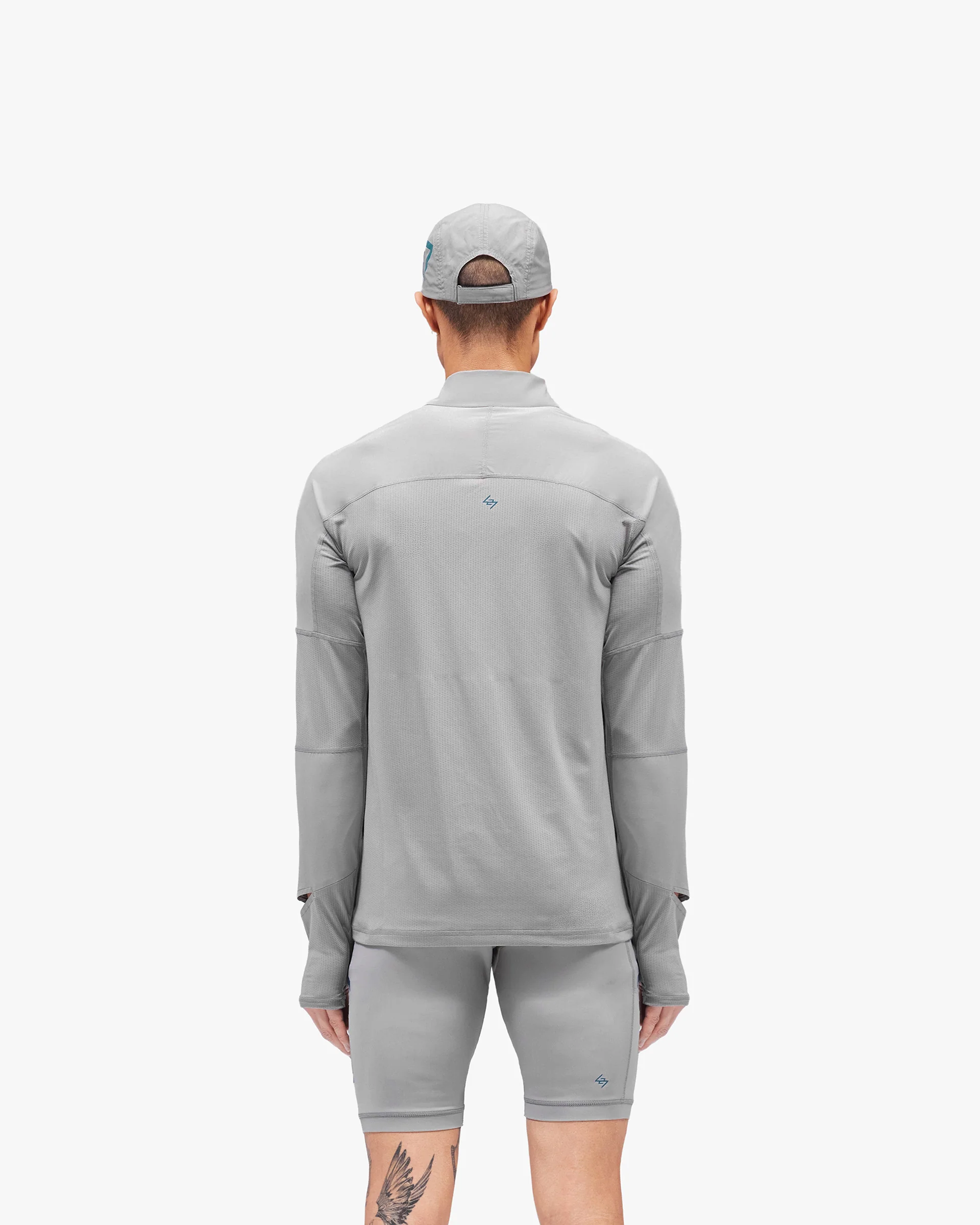 247 Run Quarter Zip - Graphite Grey - Image 4