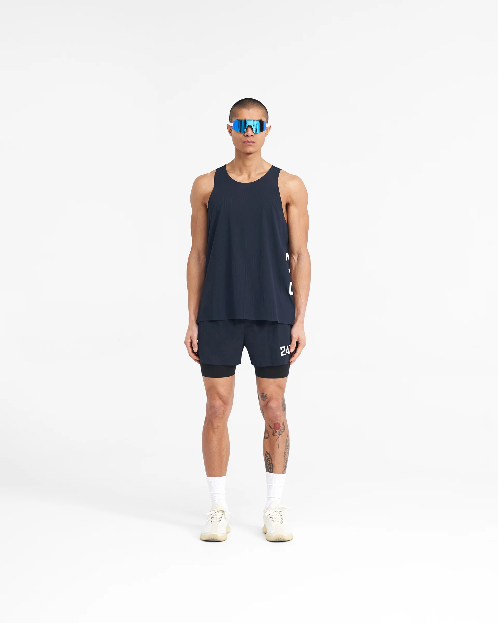 247 Singlet - Navy - Image 7