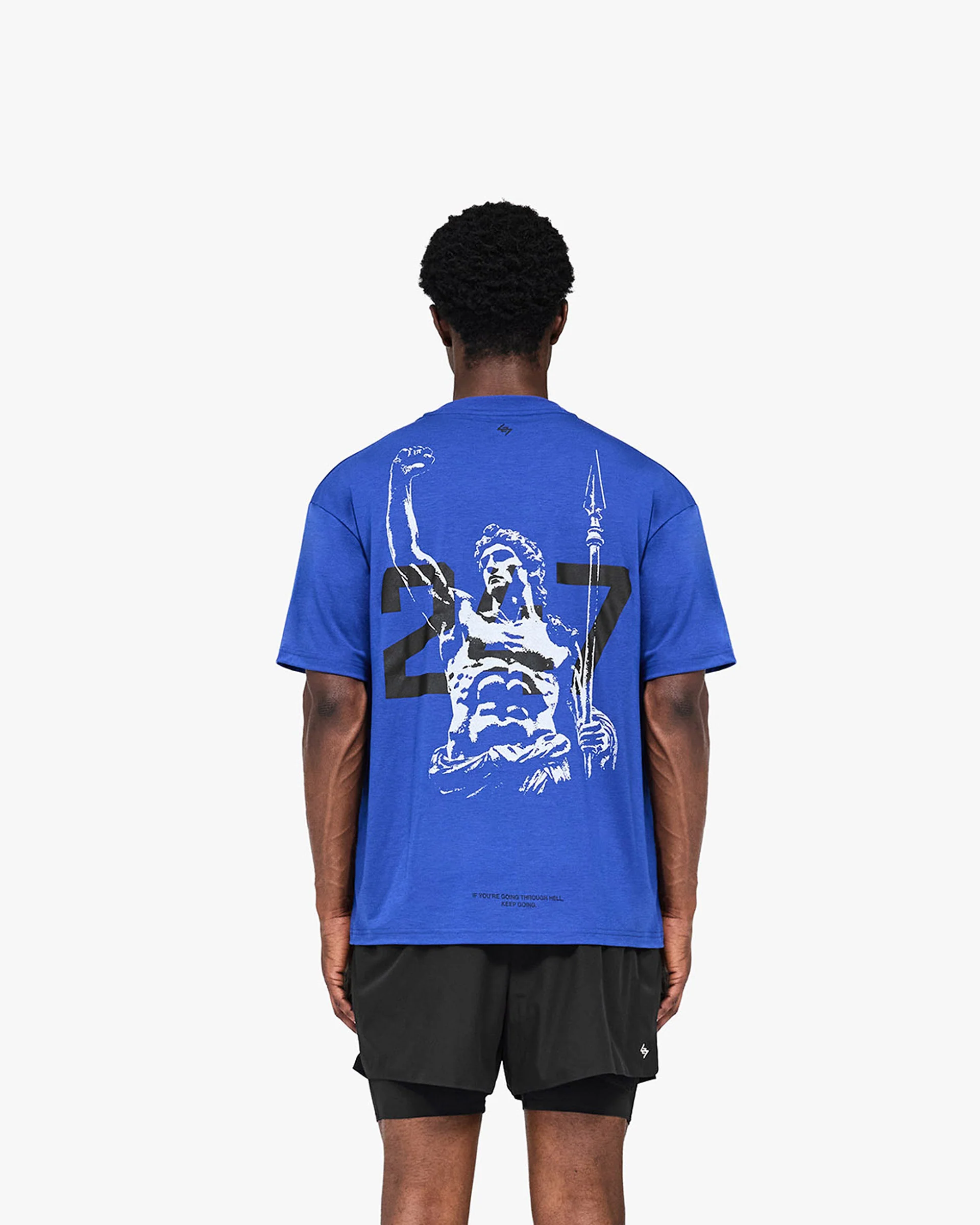 247 Stockholm Oversized T-Shirt - Blue - Image 6