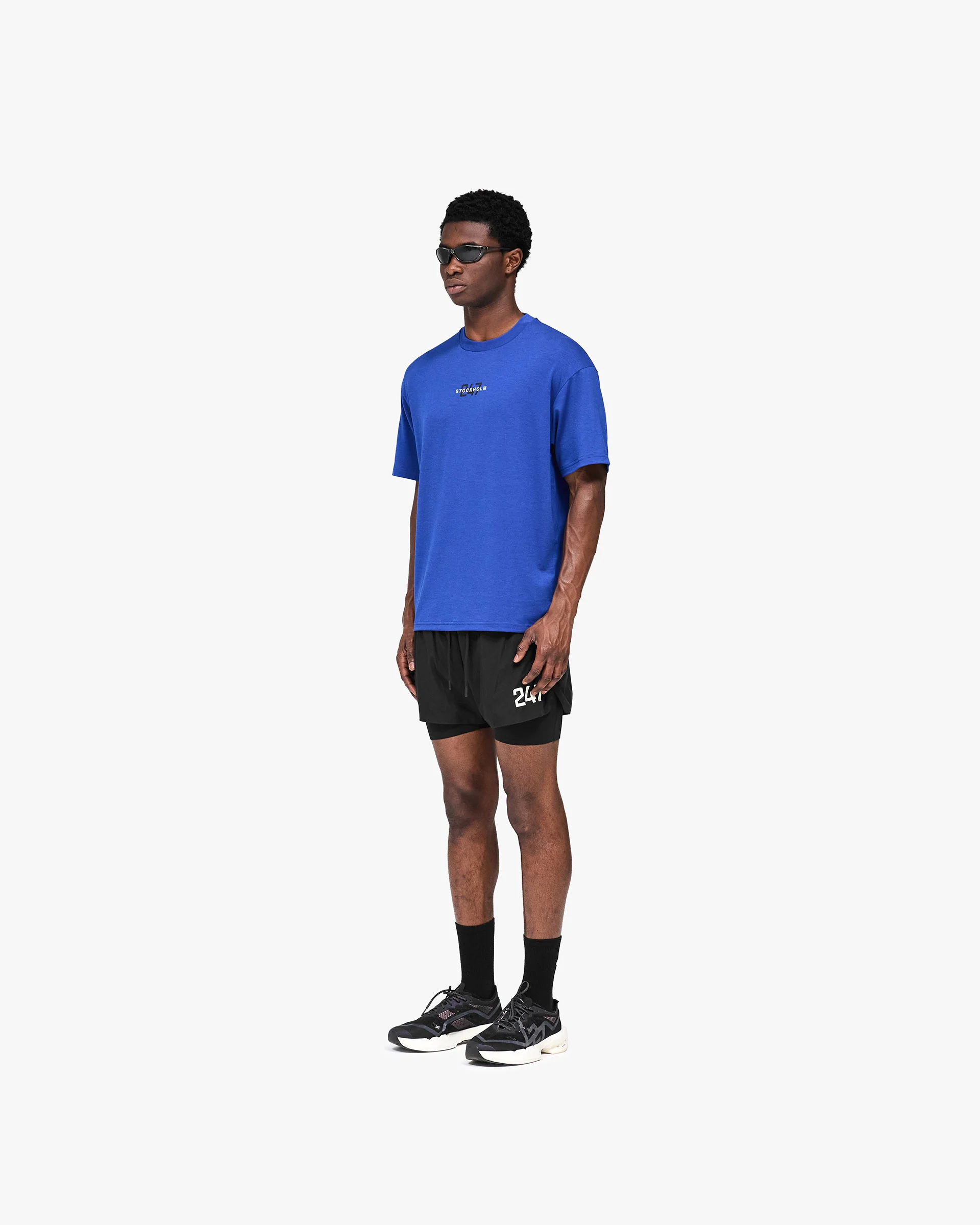 247 Stockholm Oversized T-Shirt - Blue - Image 8
