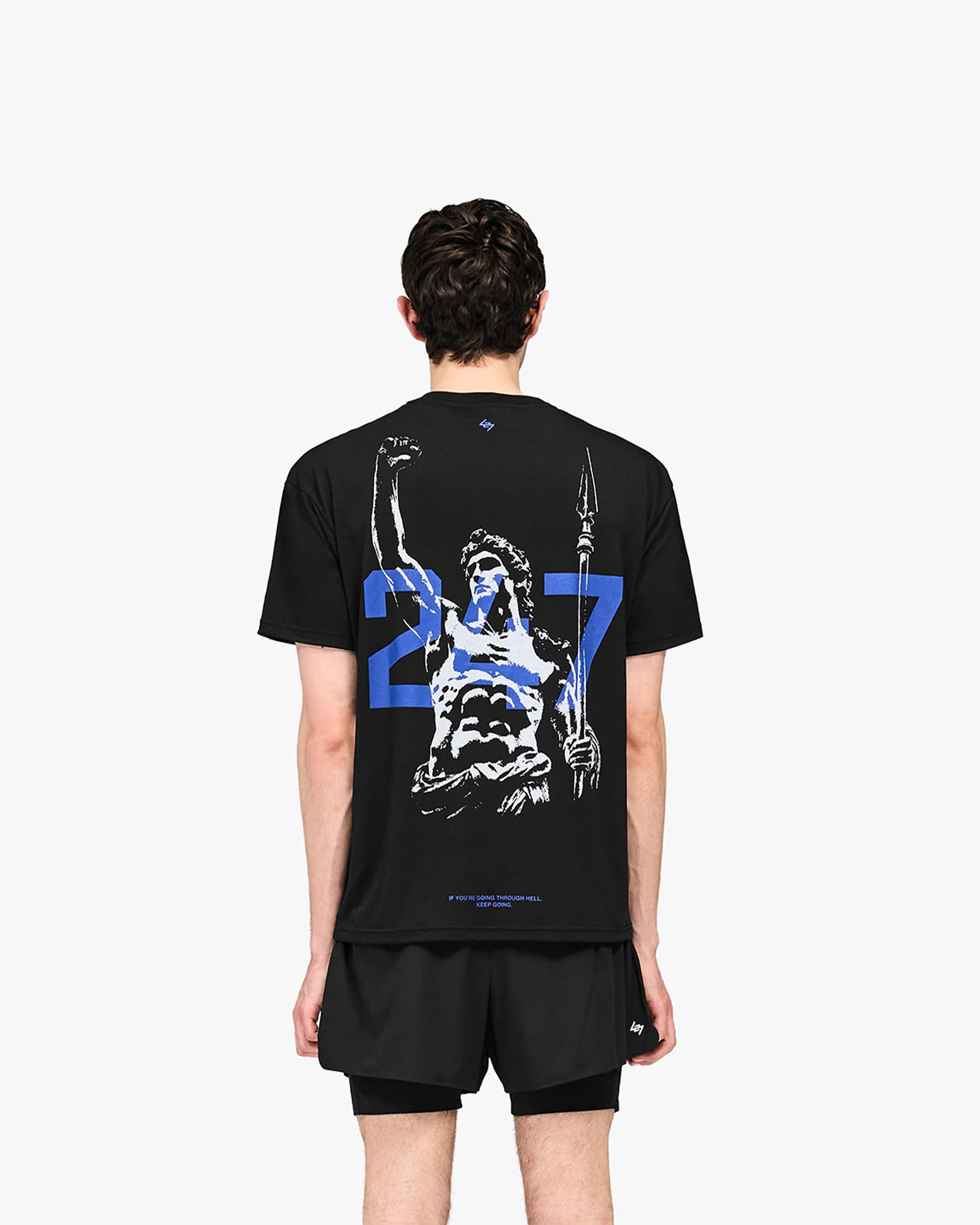 247 Stockholm Oversized T-Shirt - Jet Black - Image 6