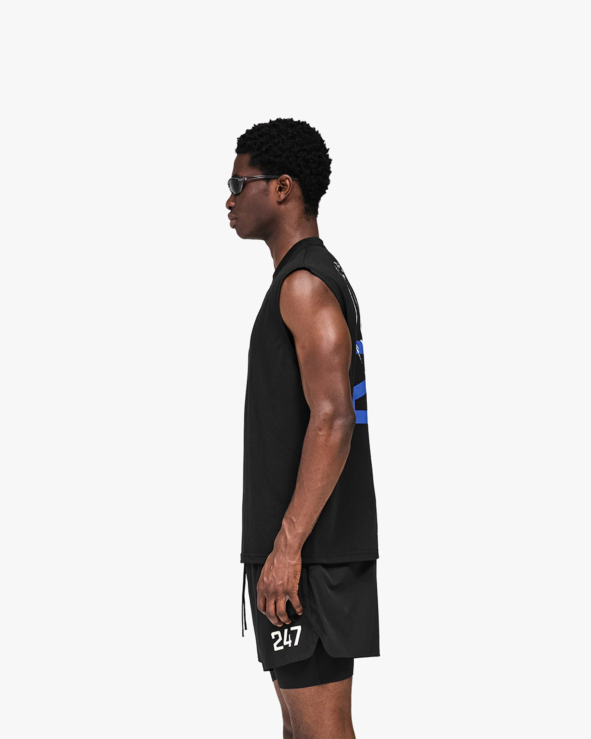 247 Stockholm Oversized Tank - Jet Black - Image 4