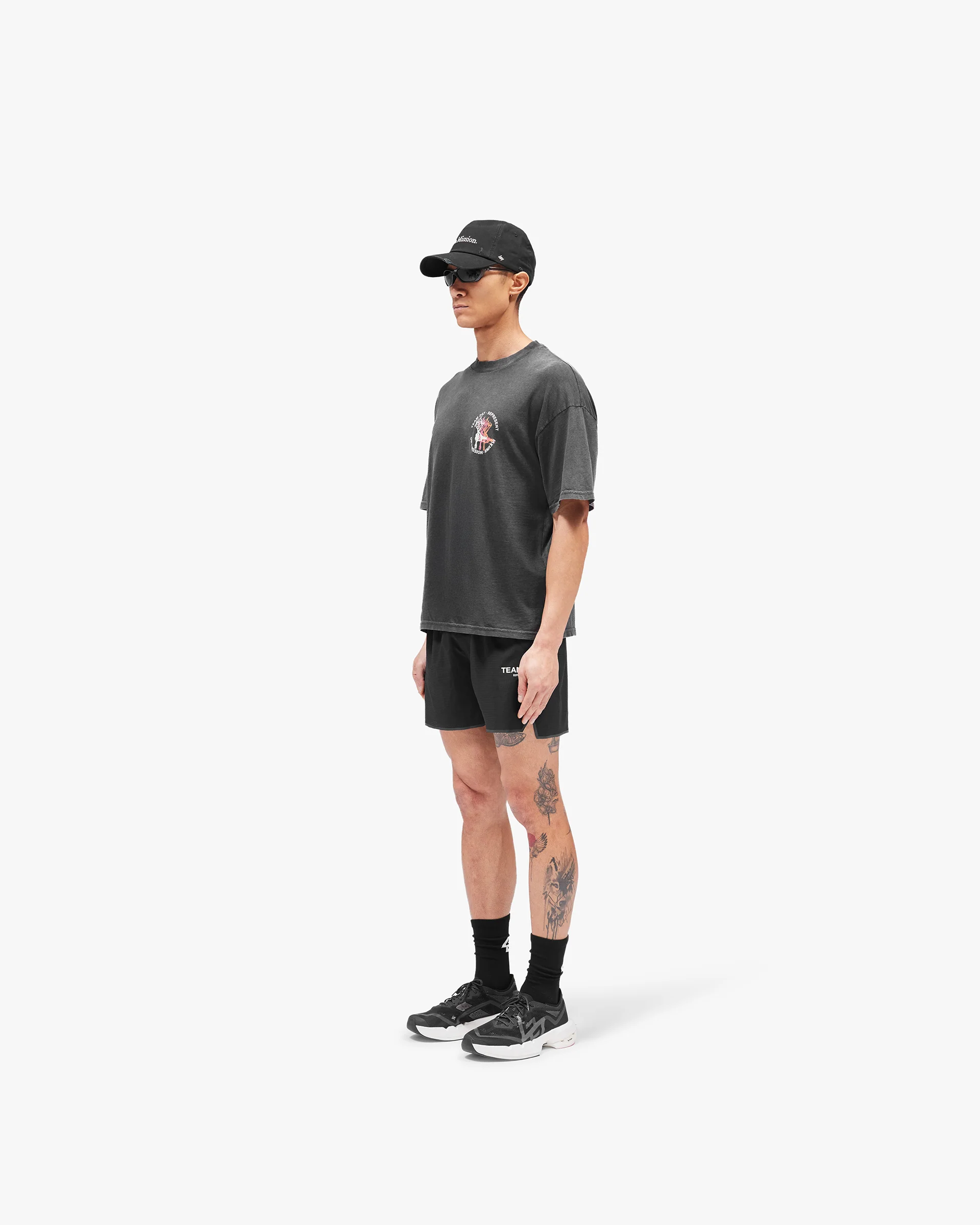 247 Torch Boxy T-Shirt - Washed Black - Image 6
