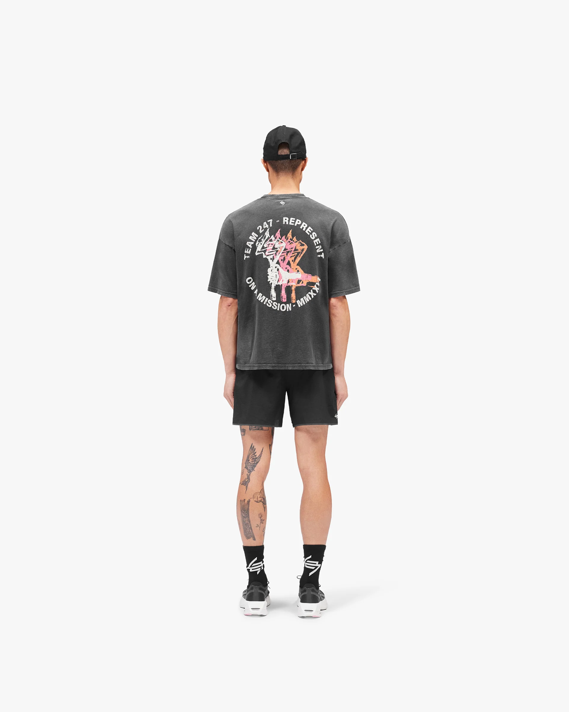 247 Torch Boxy T-Shirt - Washed Black - Image 7