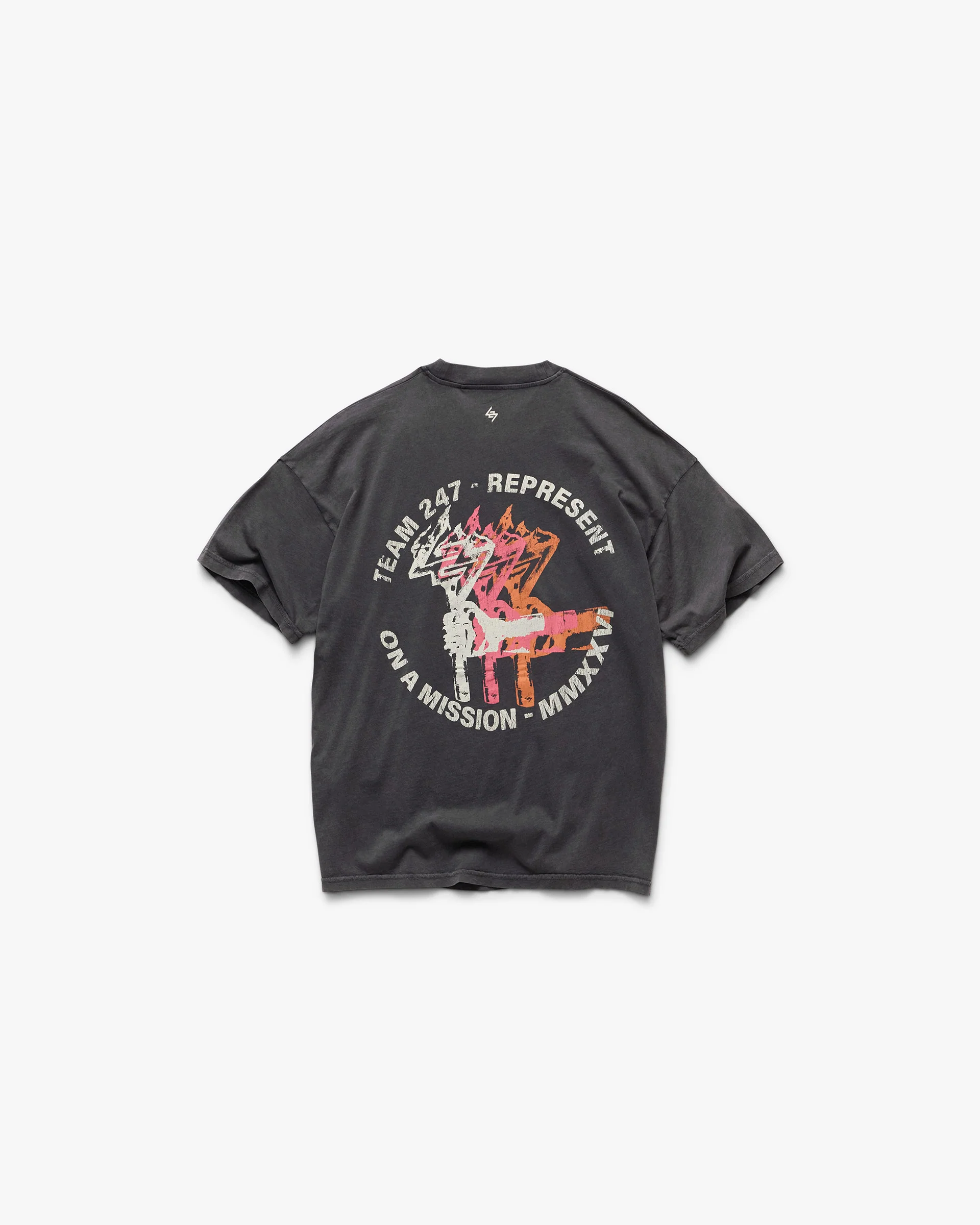 247 Torch Boxy T-Shirt - Washed Black - Image 8