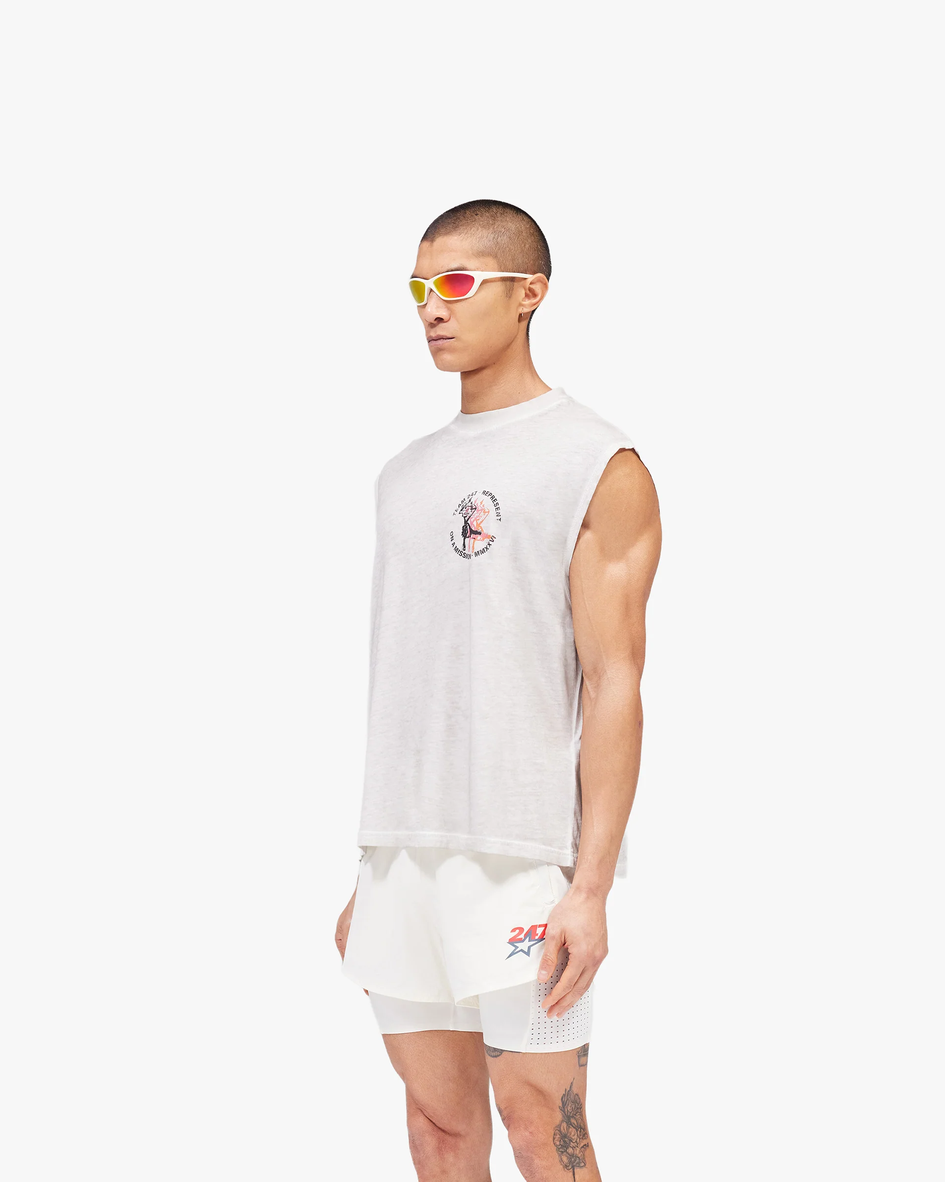 247 Torch Boxy Tank - Bleach Wash - Image 2