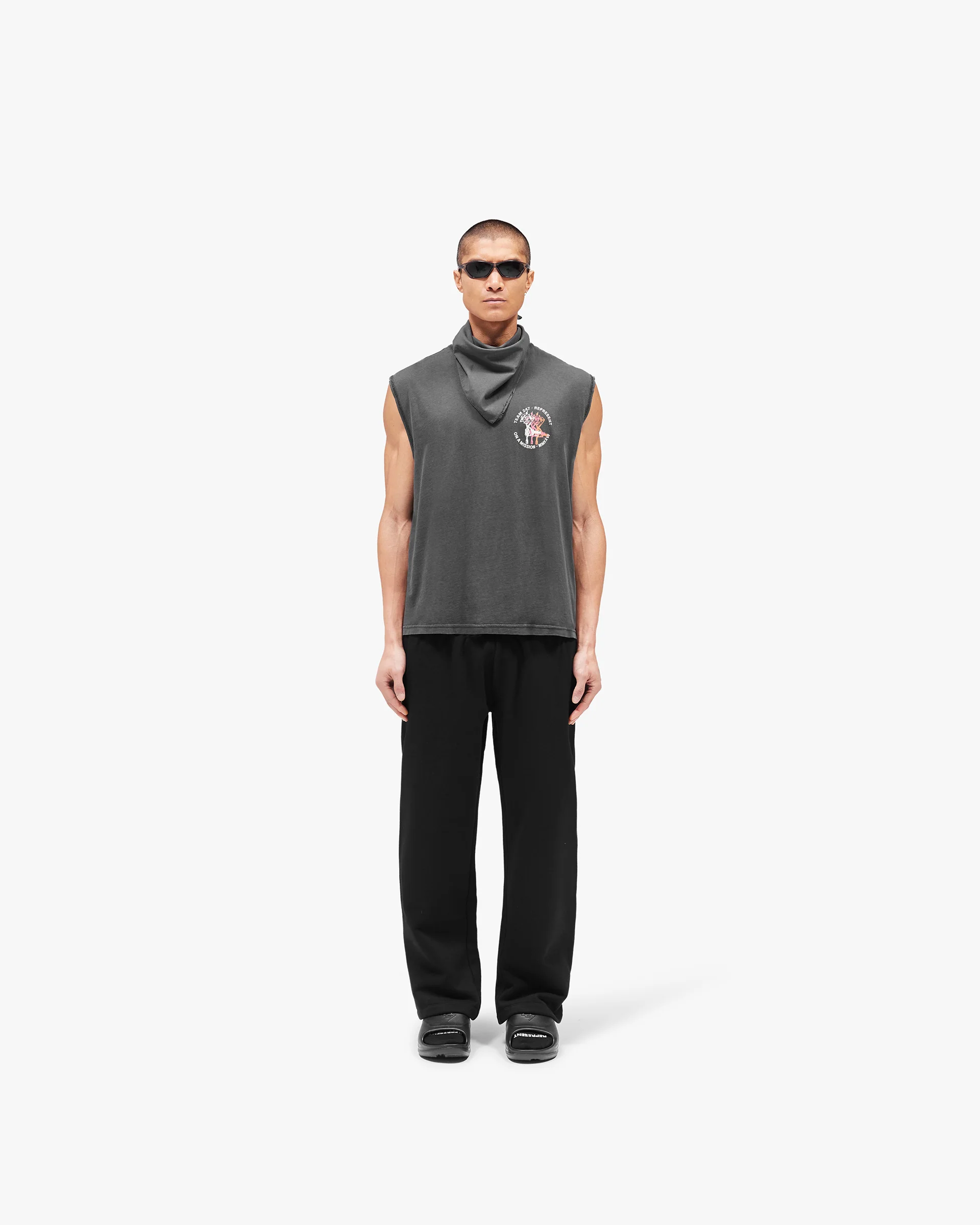 247 Torch Boxy Tank - Washed Black - Image 5