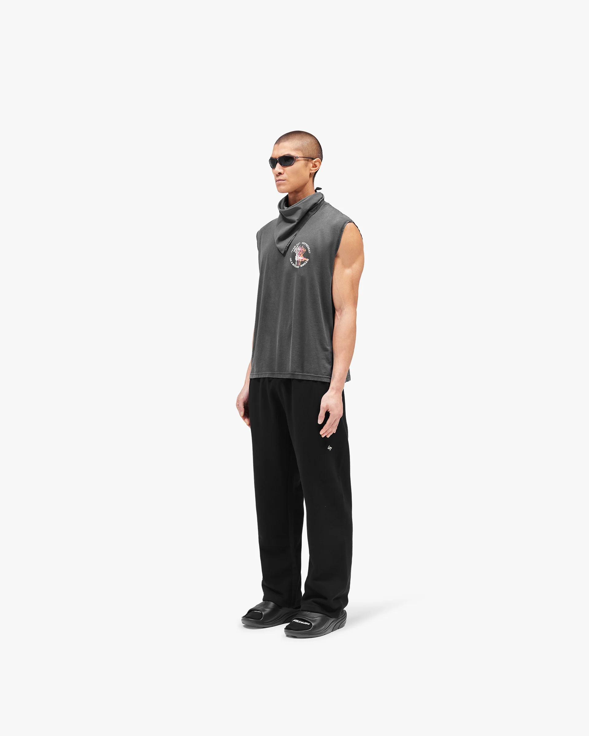 247 Torch Boxy Tank - Washed Black - Image 6