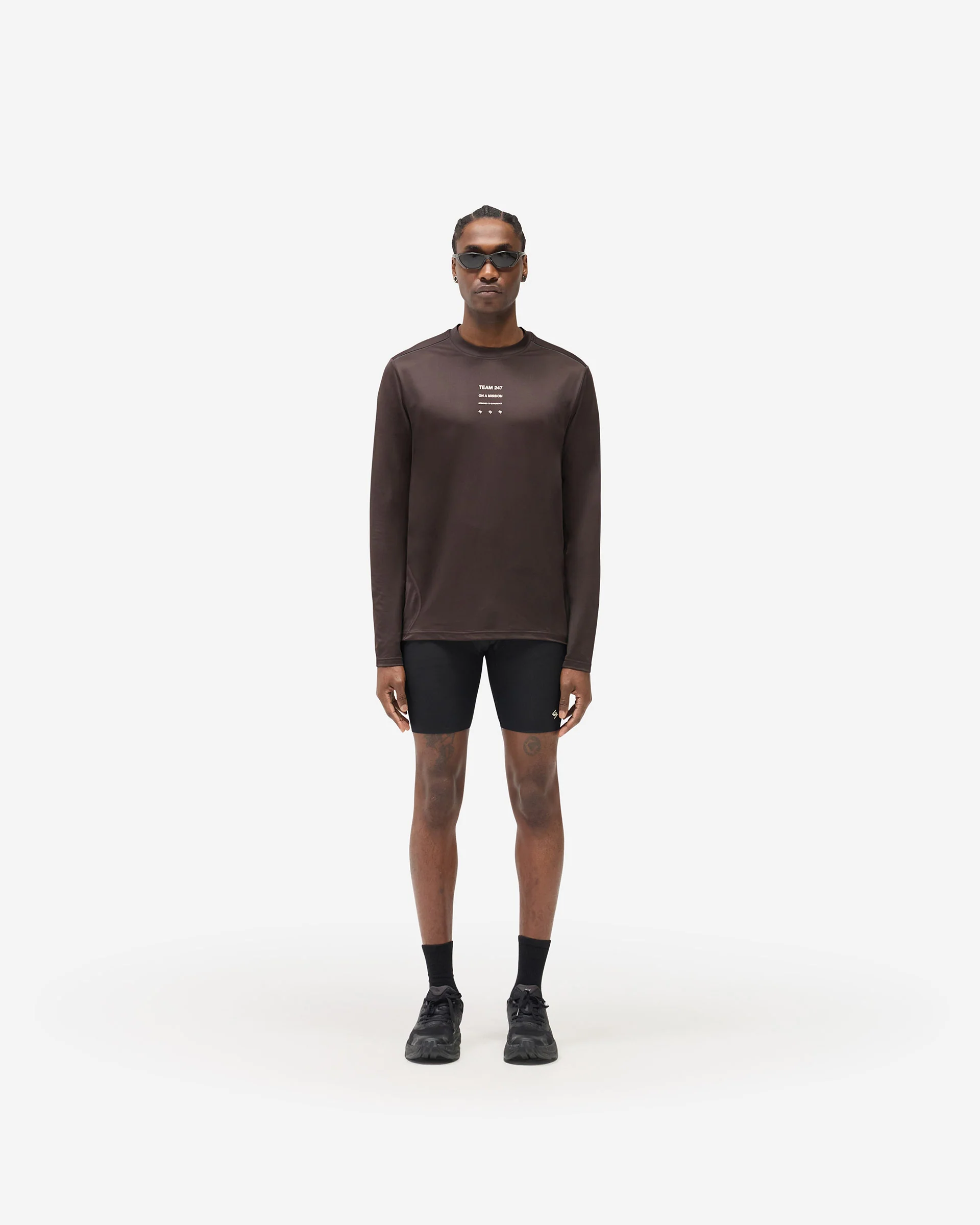 247 Trail Long Sleeve T-Shirt - Chocolate - Image 5