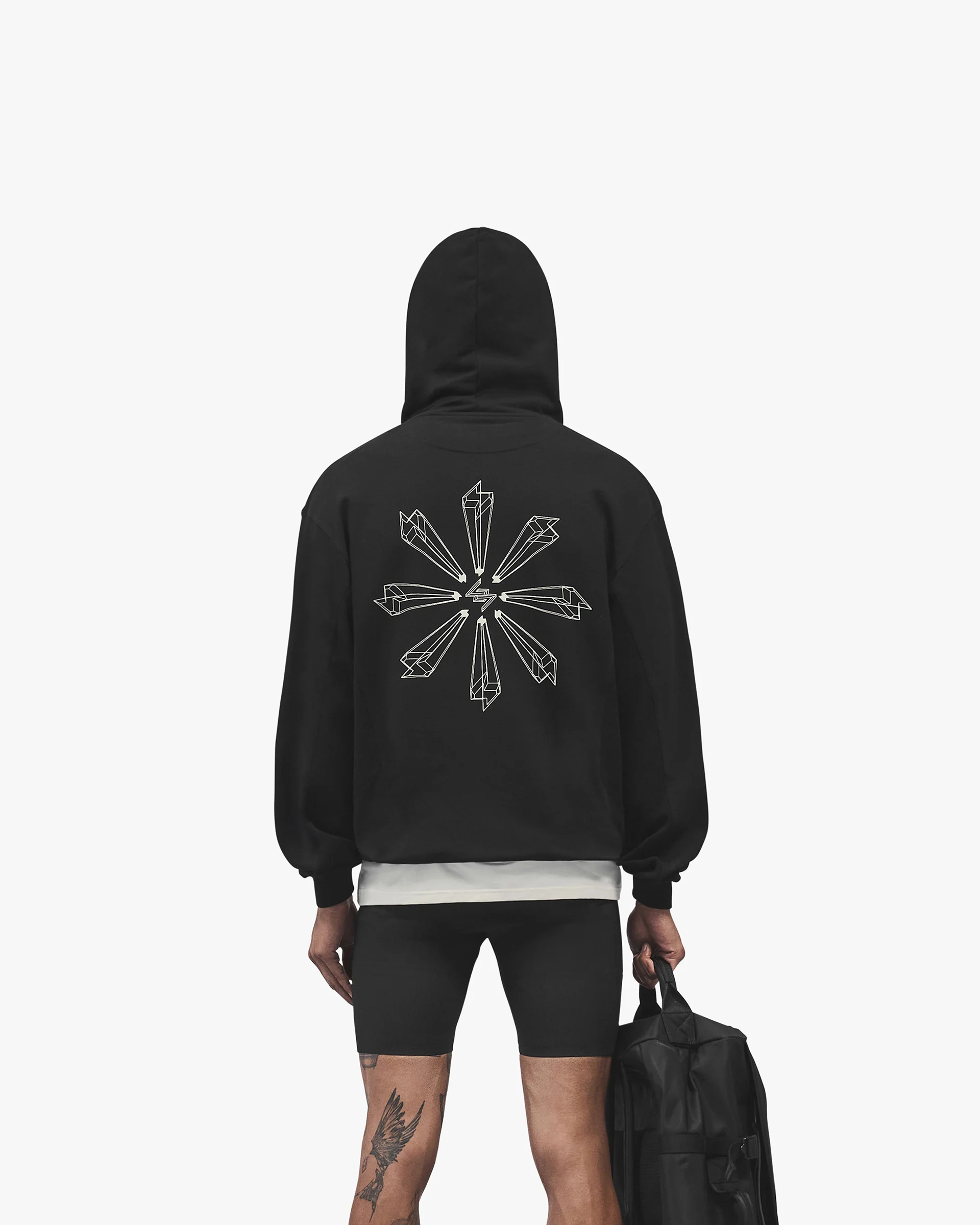 247 Uprising Oversized Hoodie - Black - Image 4