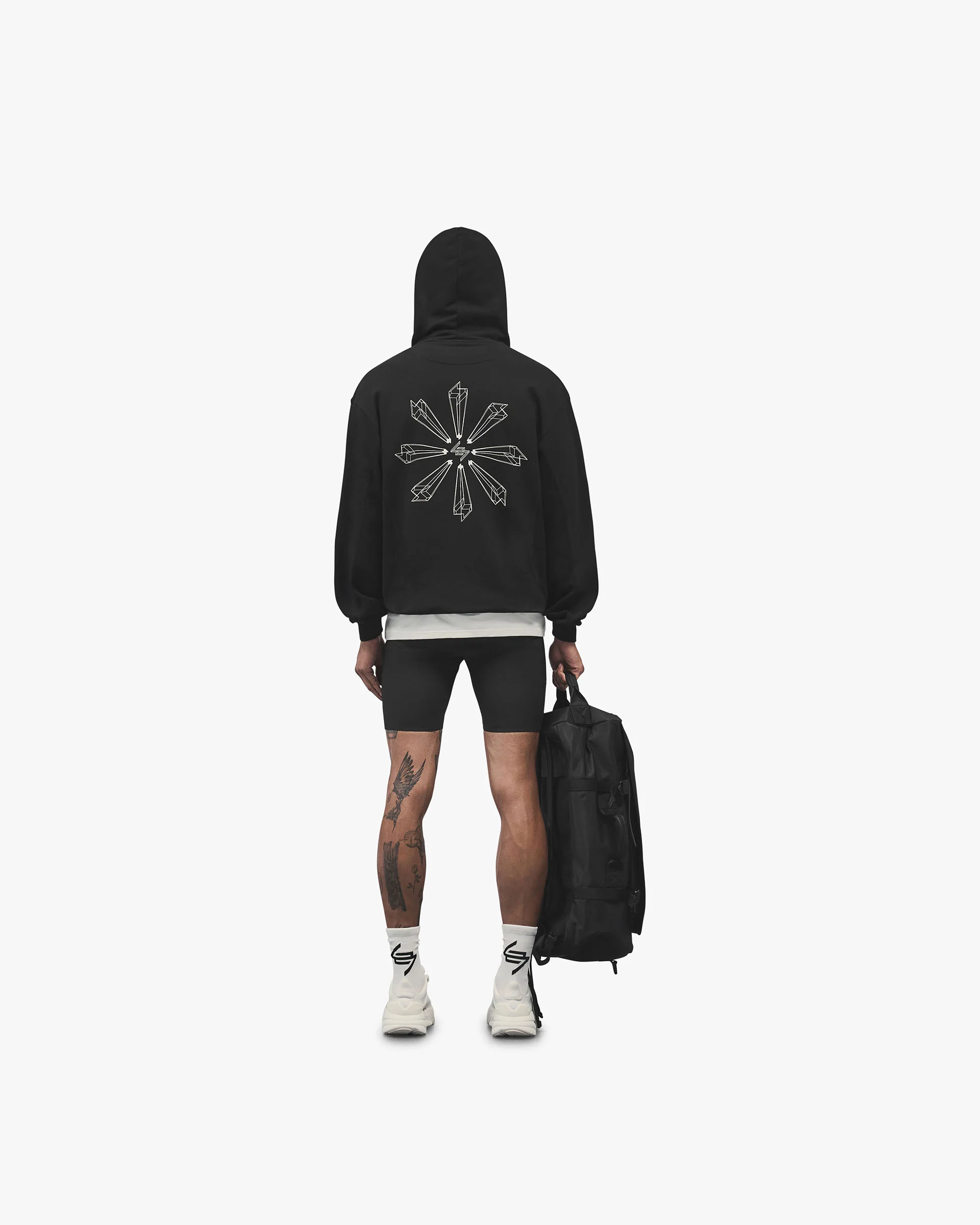 247 Uprising Oversized Hoodie - Black - Image 7
