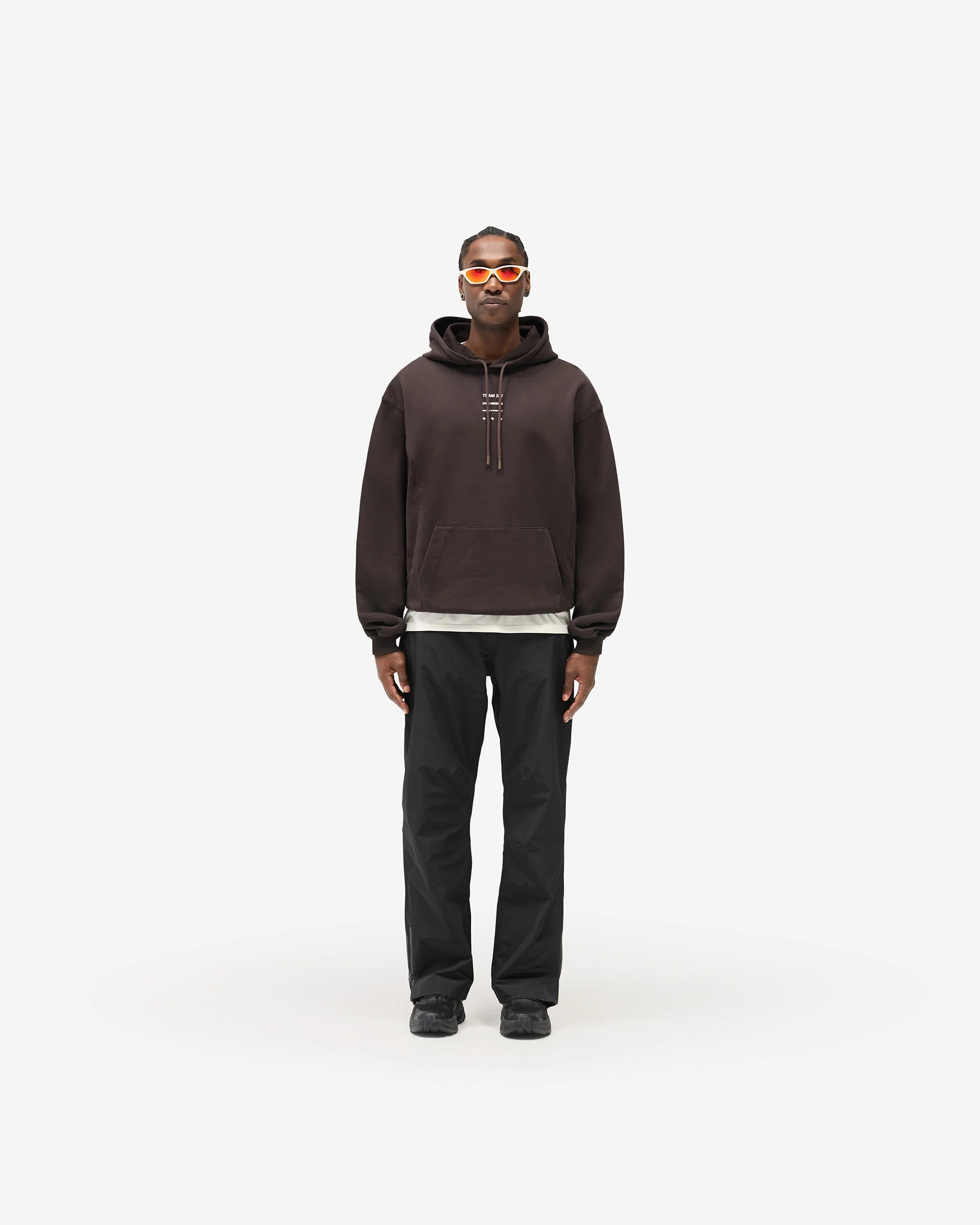247 Uprising Oversized Hoodie - Chocolate - Image 5