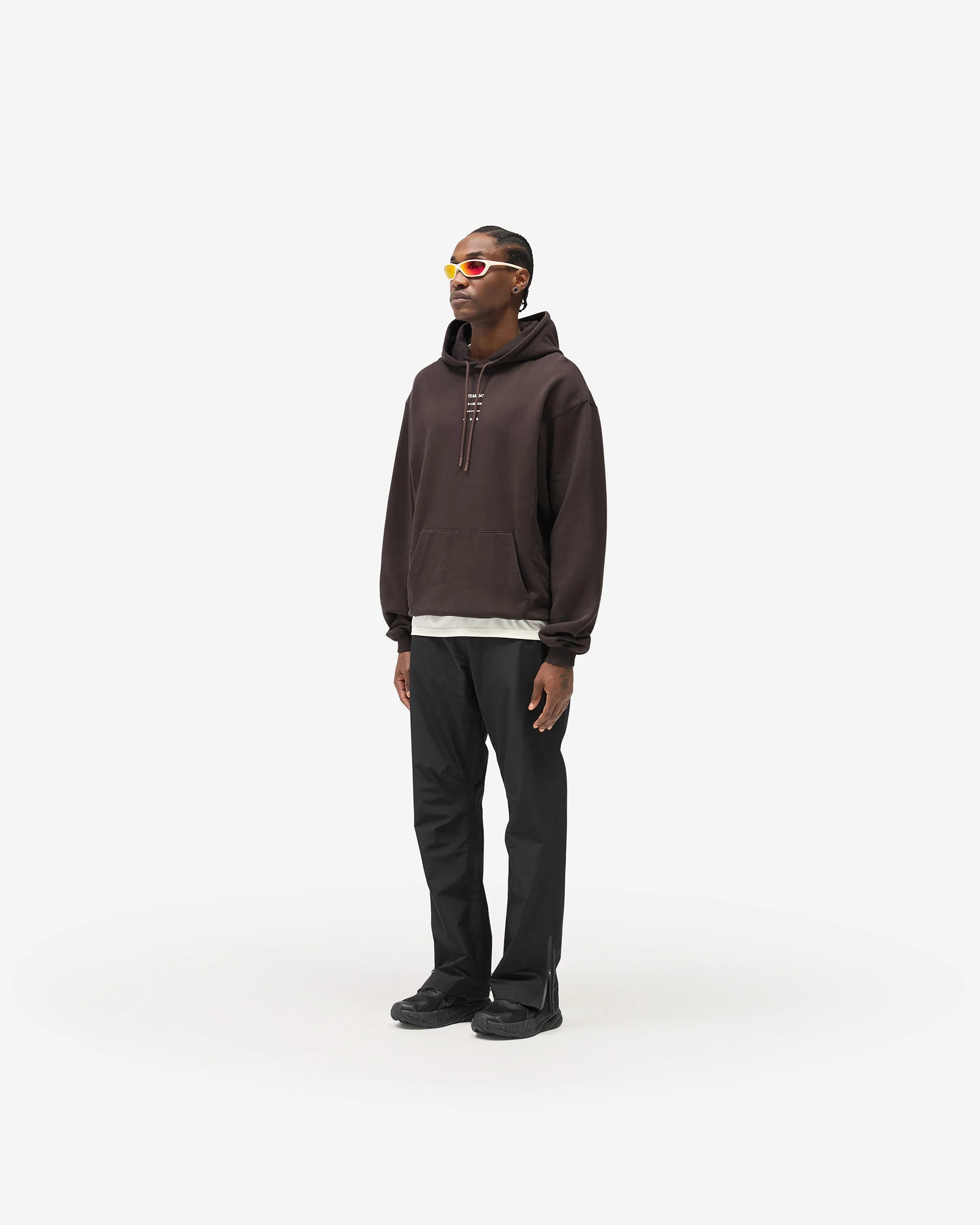 247 Uprising Oversized Hoodie - Chocolate - Image 6