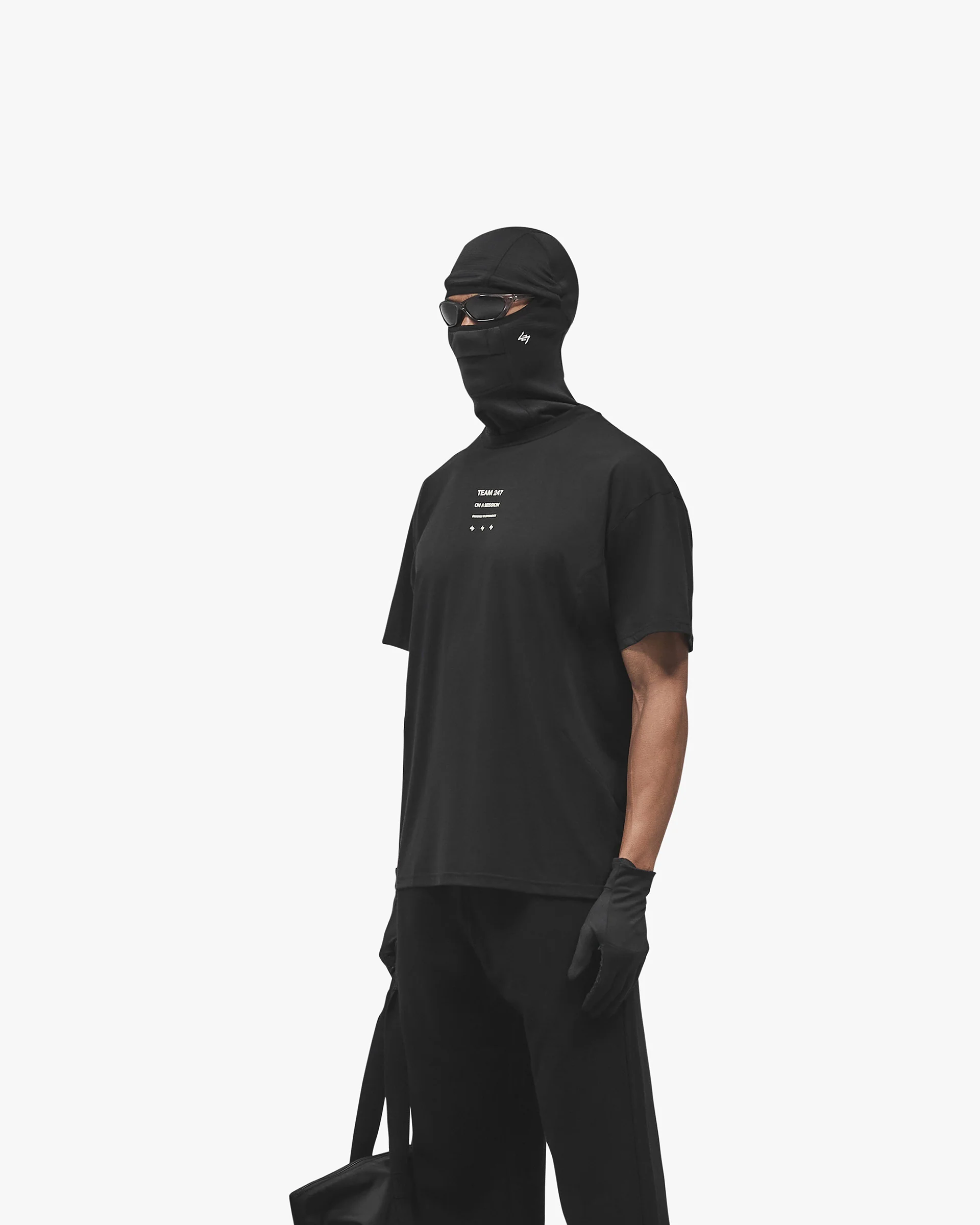 247 Uprising Oversized T-Shirt - Black - Image 2