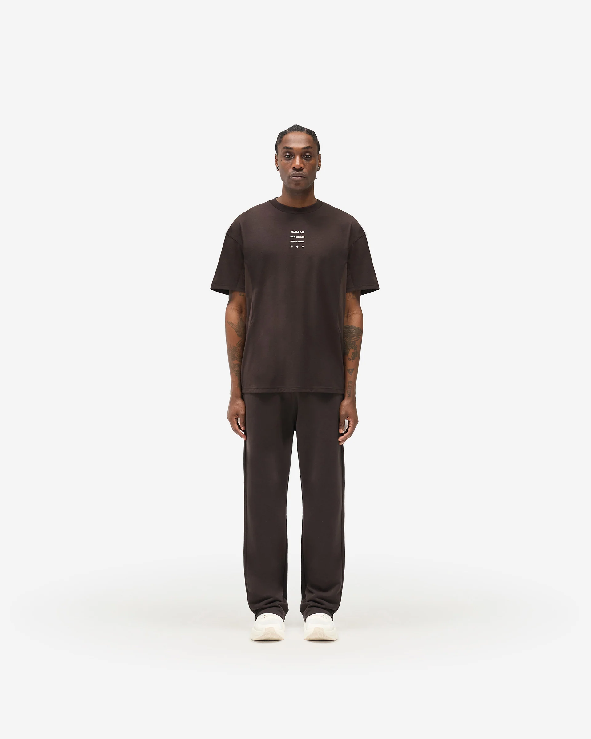 247 Uprising Oversized T-Shirt - Chocolate - Image 5