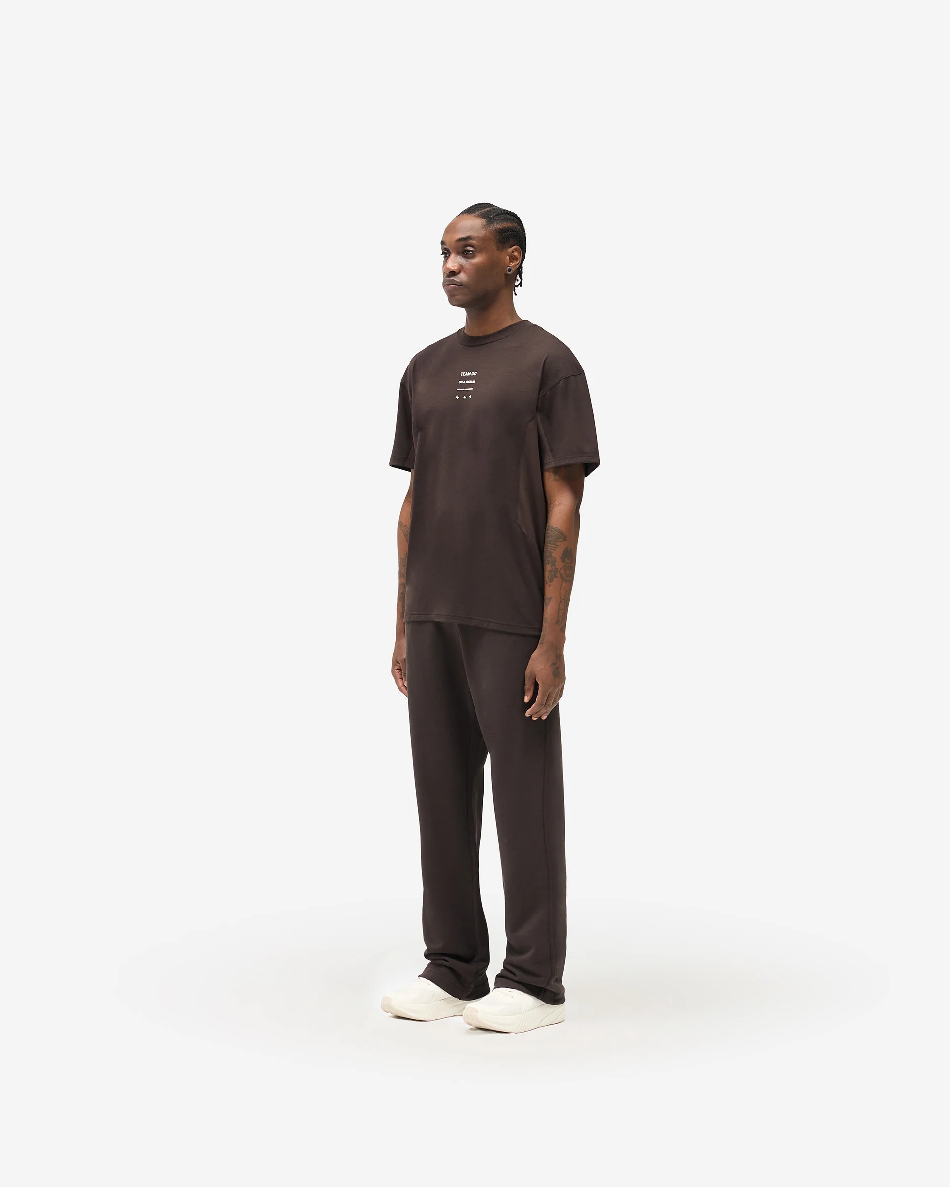 247 Uprising Oversized T-Shirt - Chocolate - Image 6