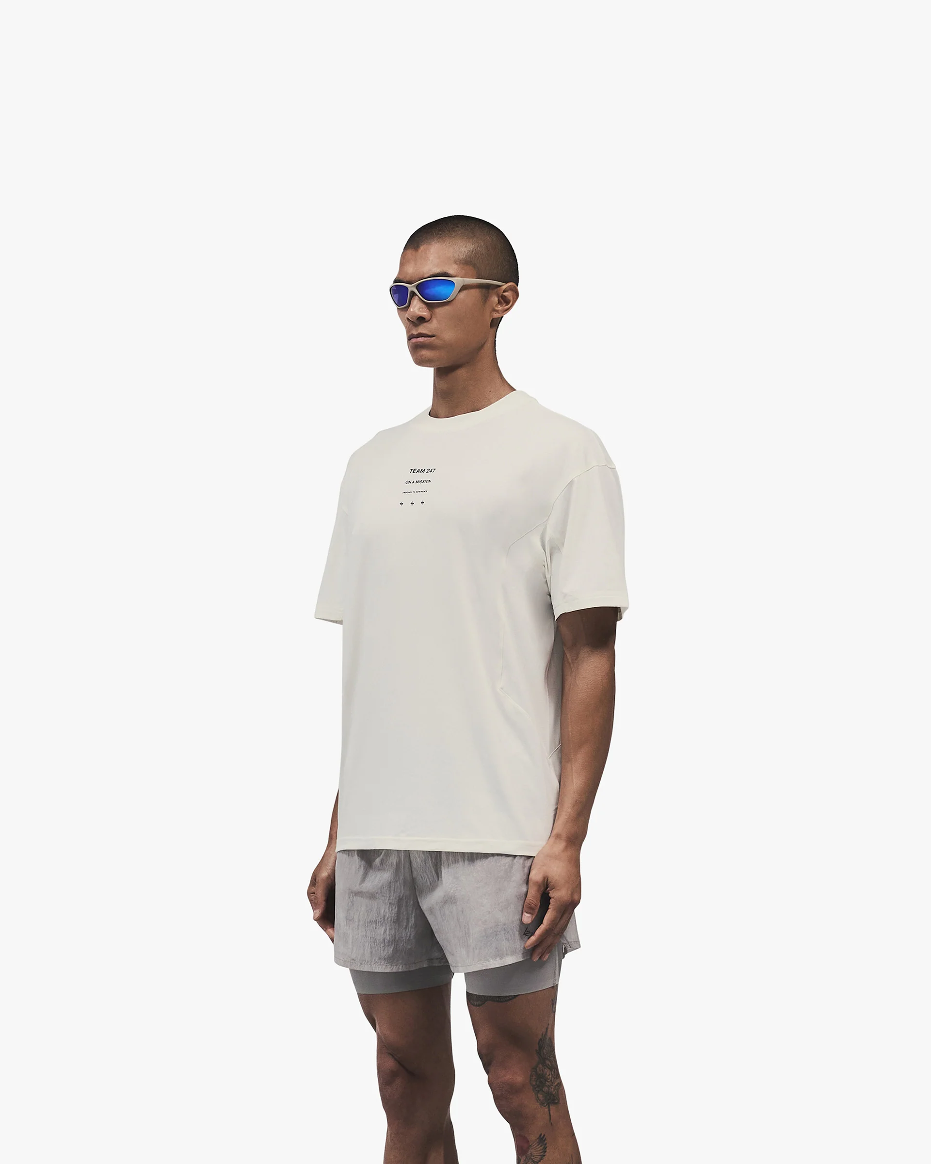 247 Uprising Oversized T-Shirt - Flat White - Image 2