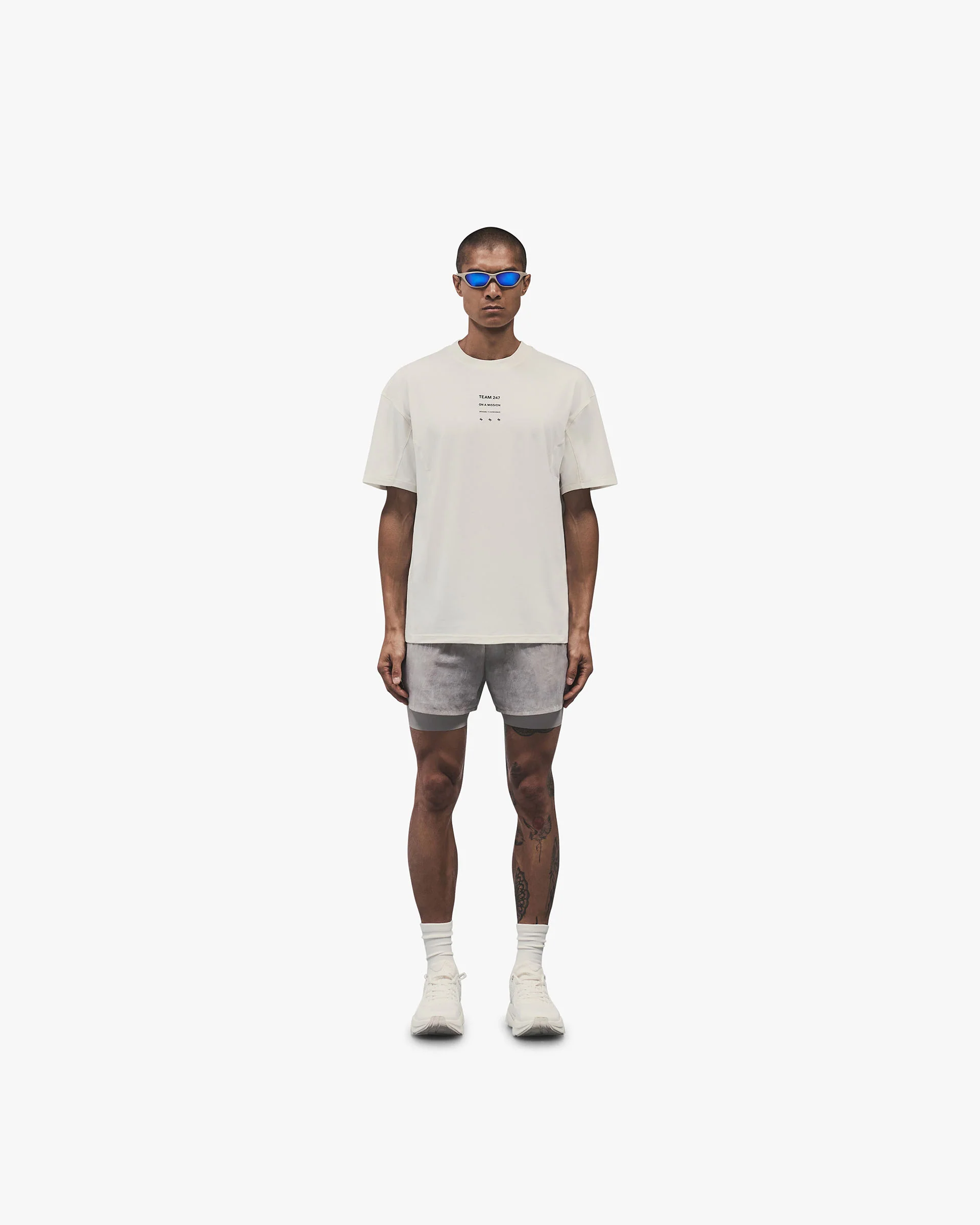 247 Uprising Oversized T-Shirt - Flat White - Image 5