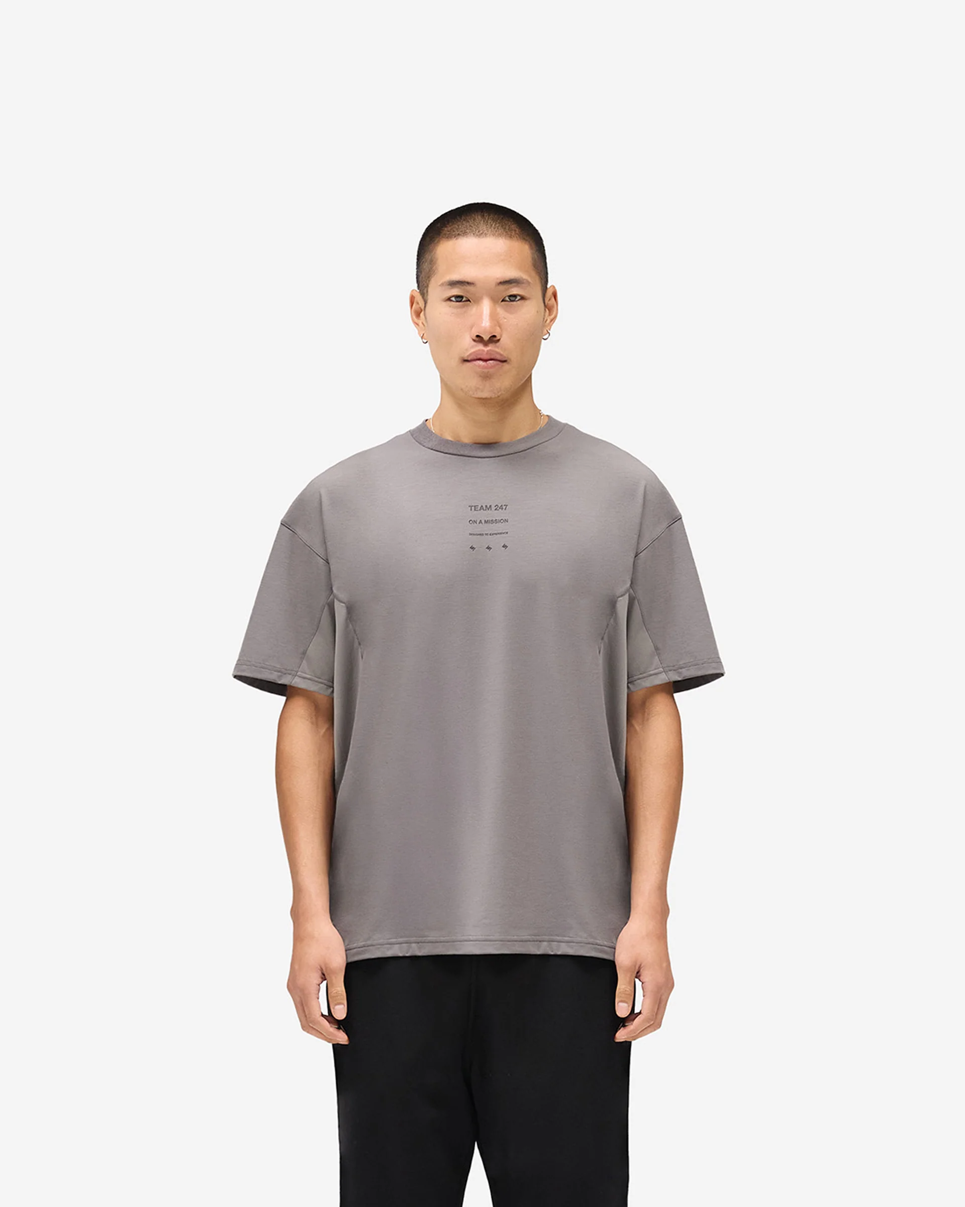 247 Uprising Oversized T-Shirt - Steel - Image 2