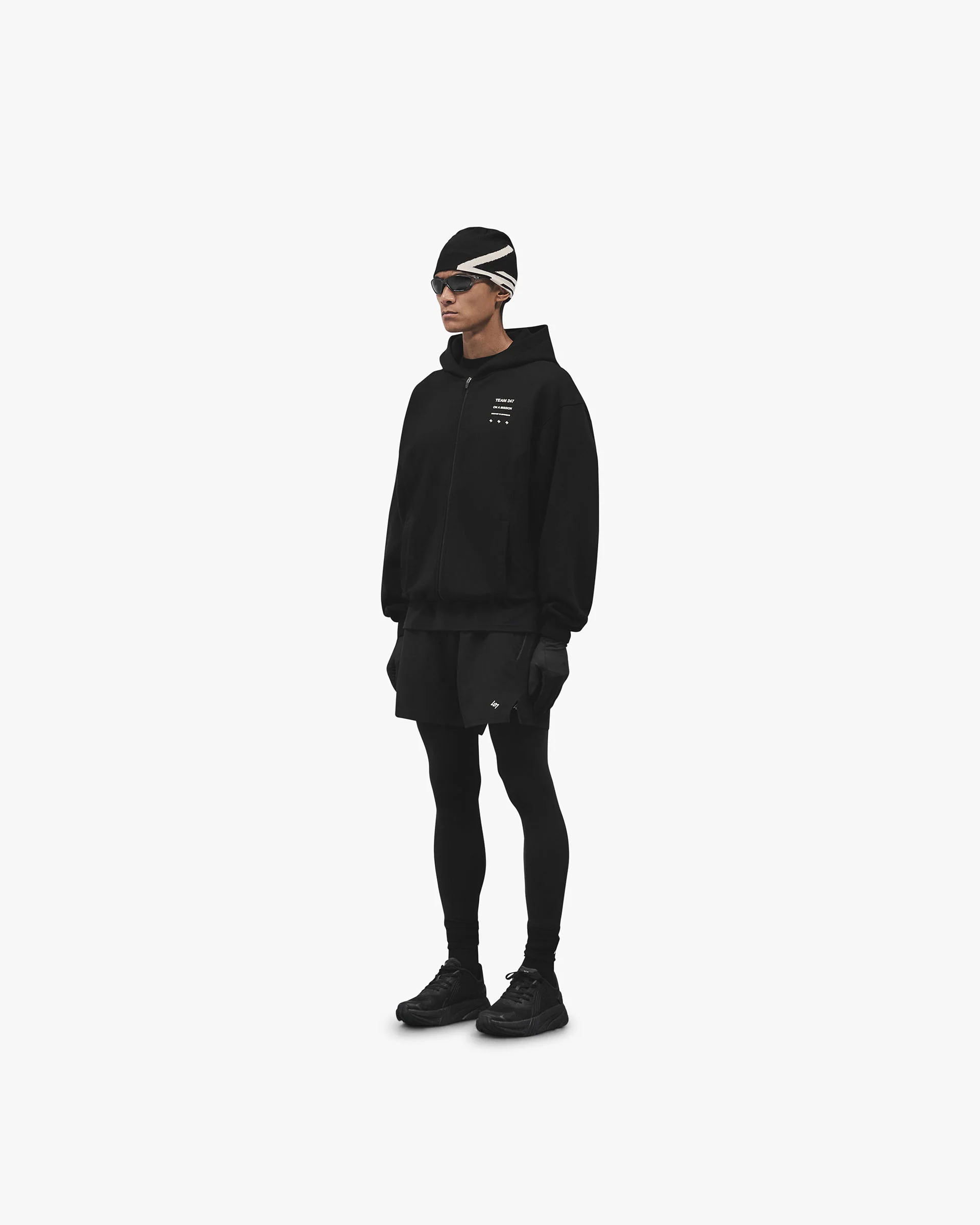 247 Uprising Zip Hoodie - Black - Image 6
