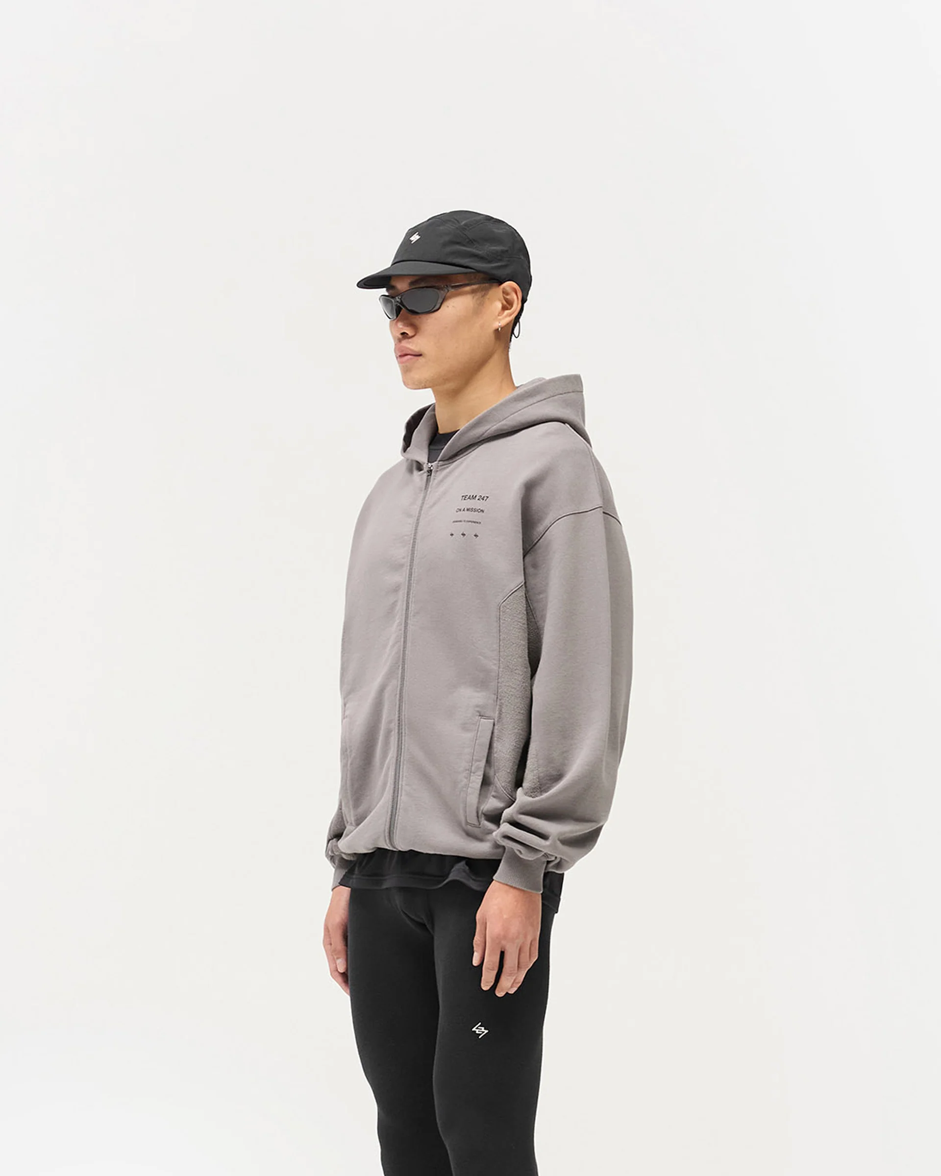 247 Uprising Zip Hoodie - Steel - Image 2