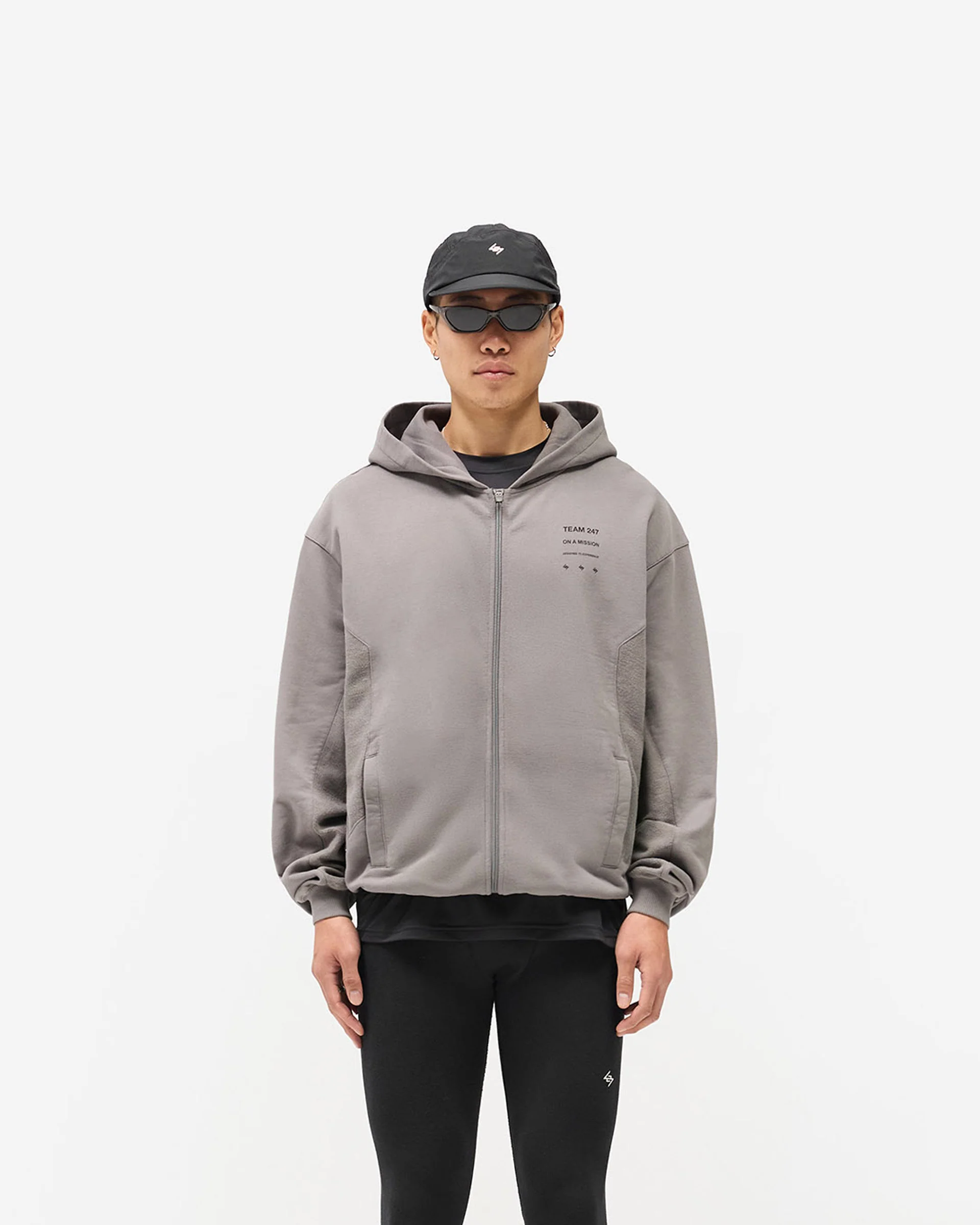 247 Uprising Zip Hoodie - Steel - Image 3