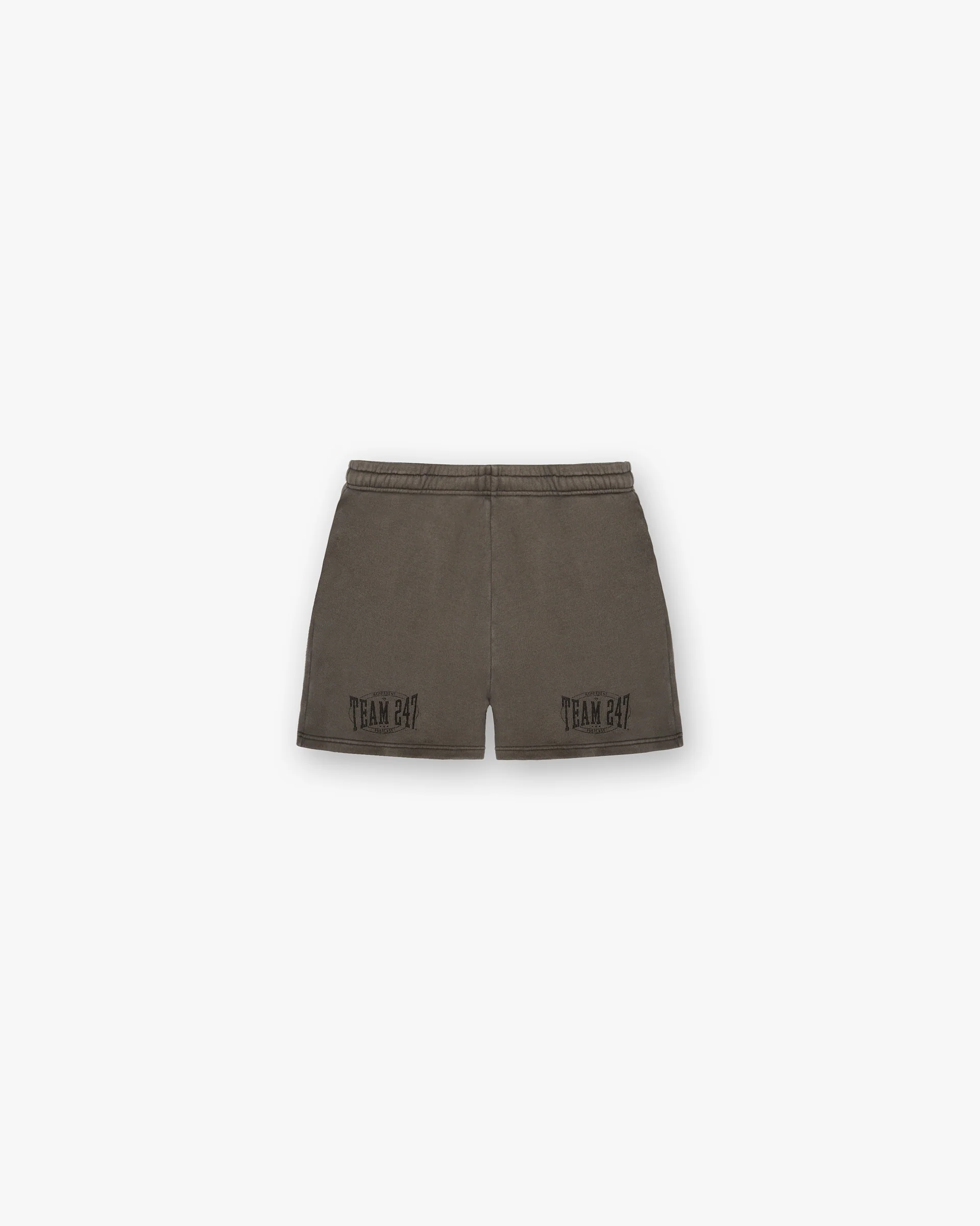 247 X Everlast Training Camp Jersey Shorts - Washed Brown - Image 2