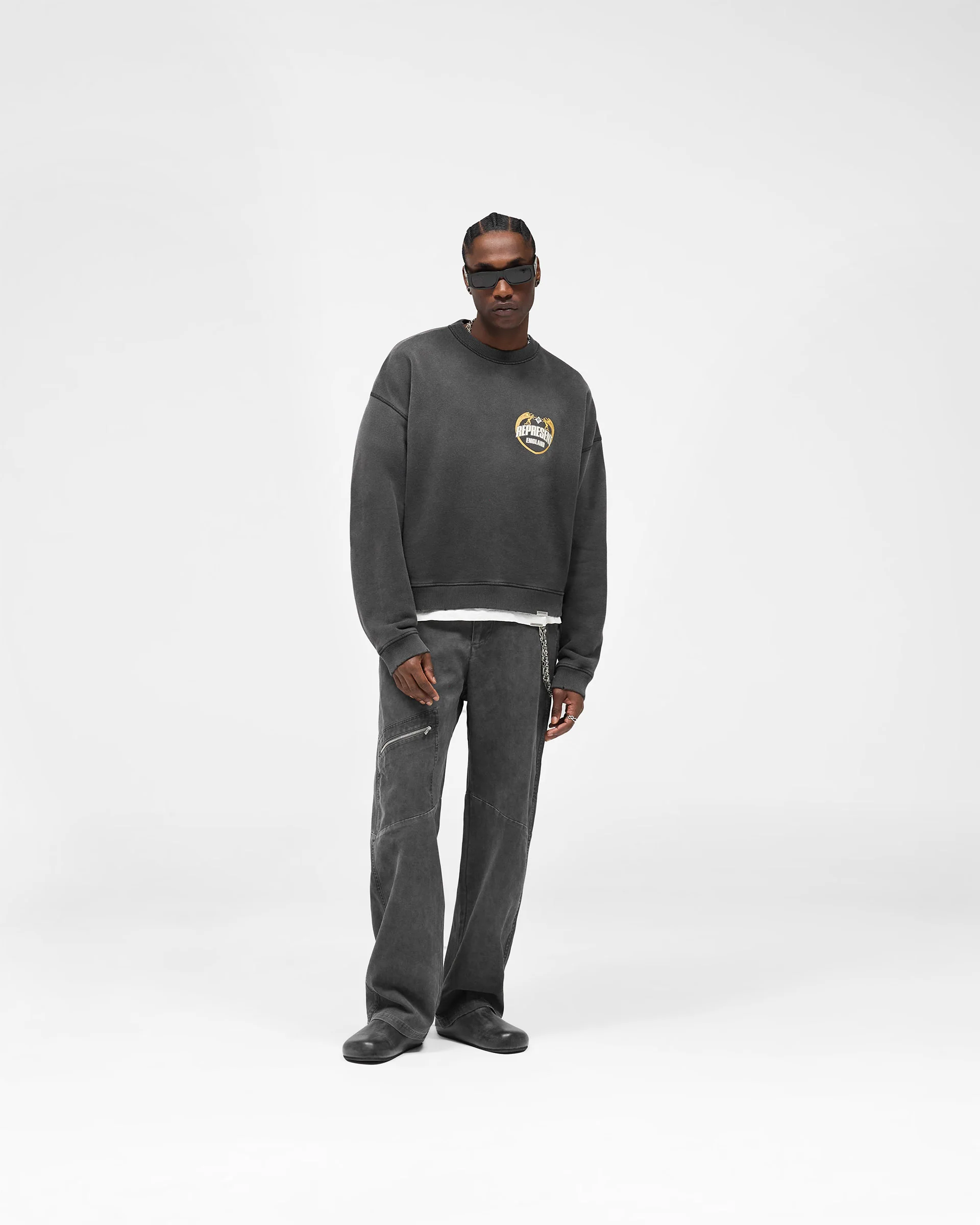 Angel Border Sweater - Stained Black - Image 8