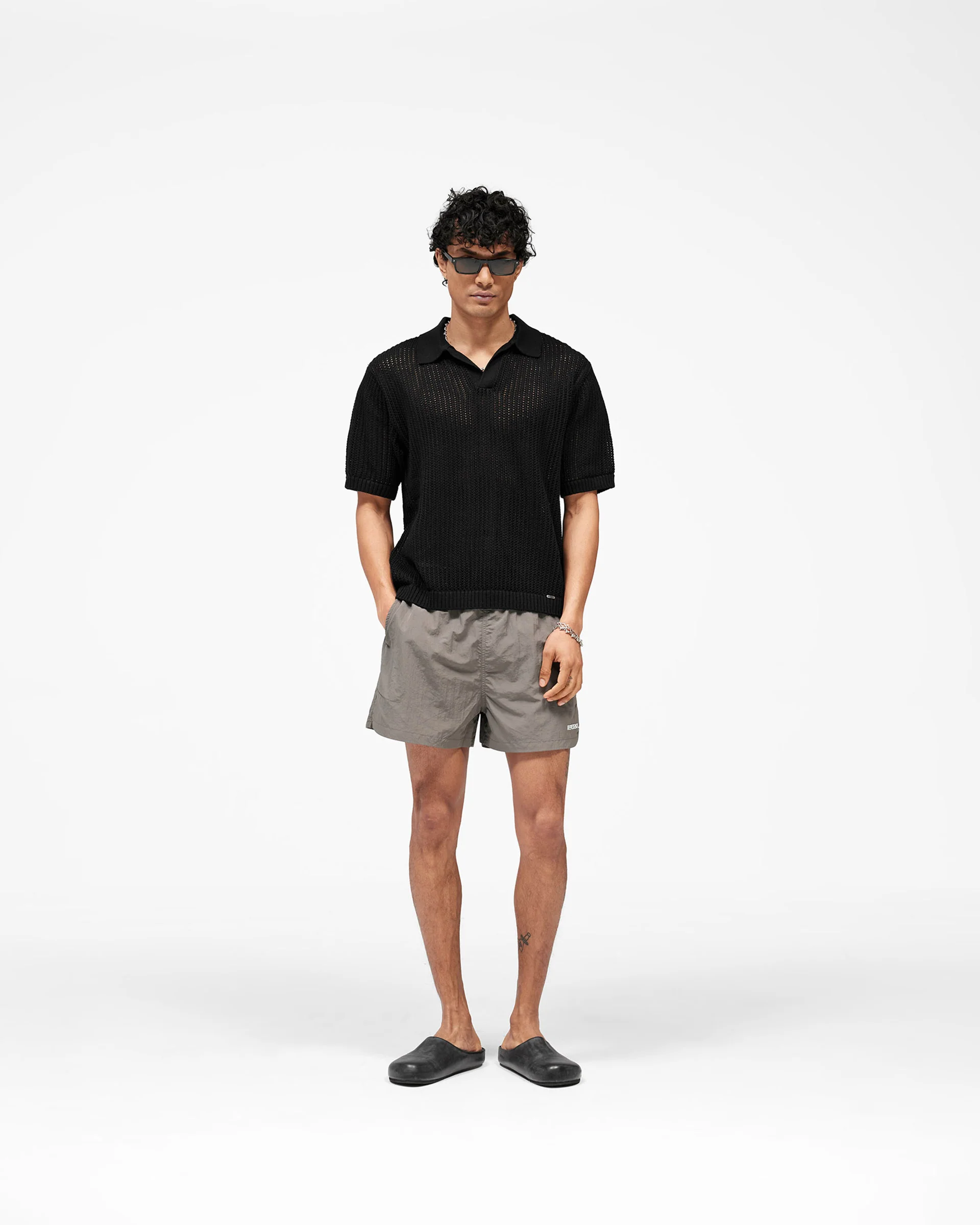 Beverly Knit Polo - Jet Black - Image 6