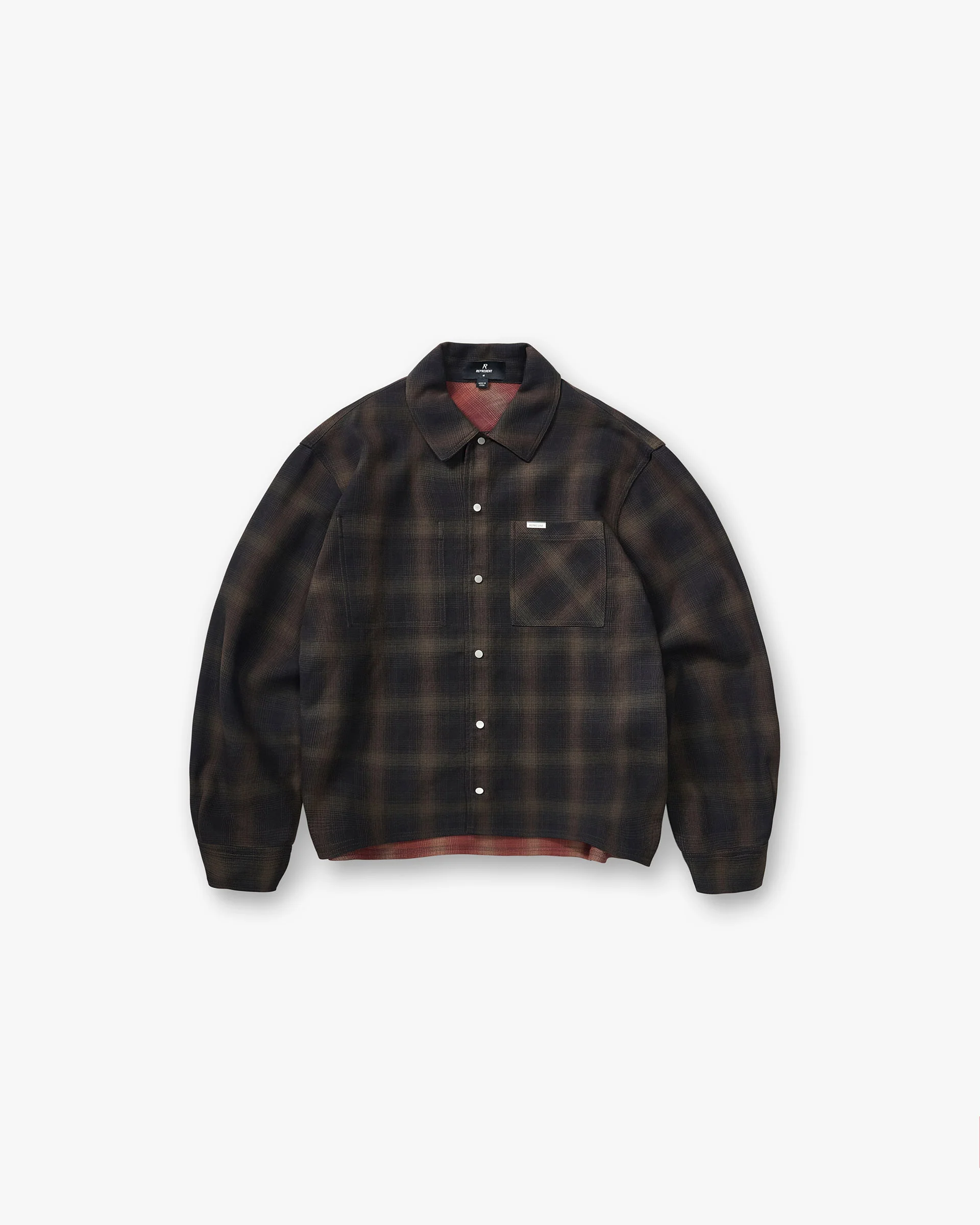 Bonded Reversible Check Shirt - Nero - Image 2