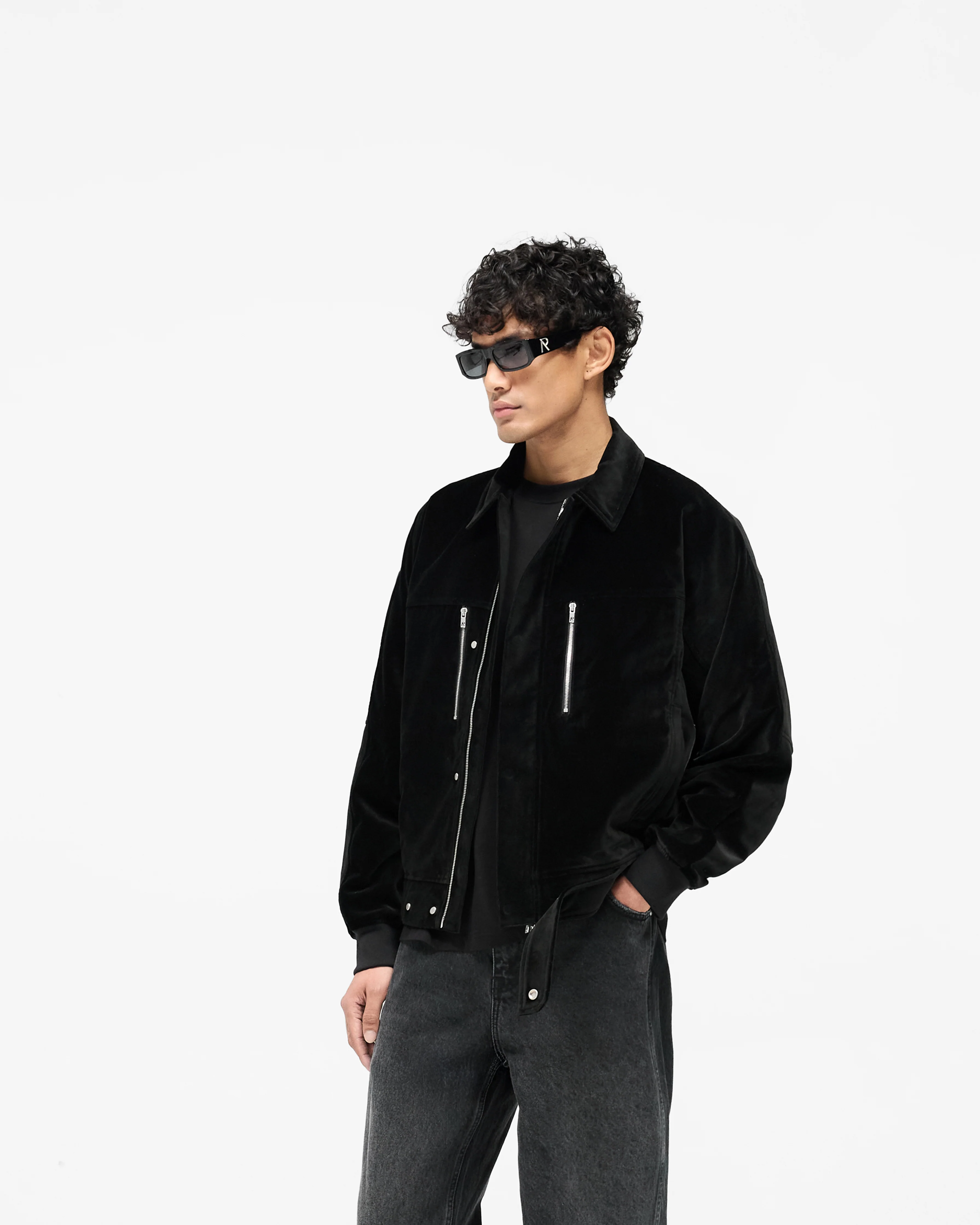 Bordeaux Brushed Jacket - Black - Image 2