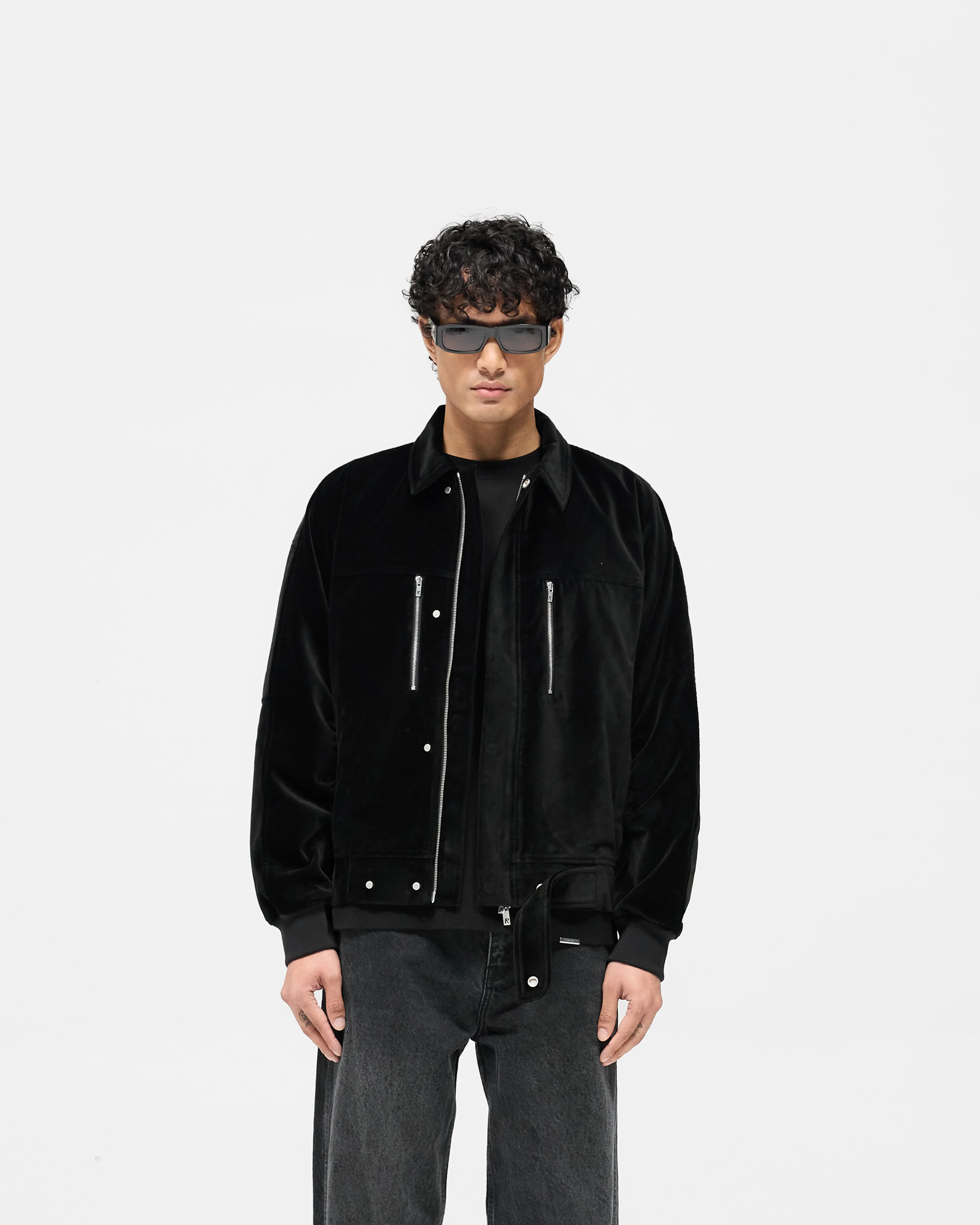 Bordeaux Brushed Jacket - Black - Image 3