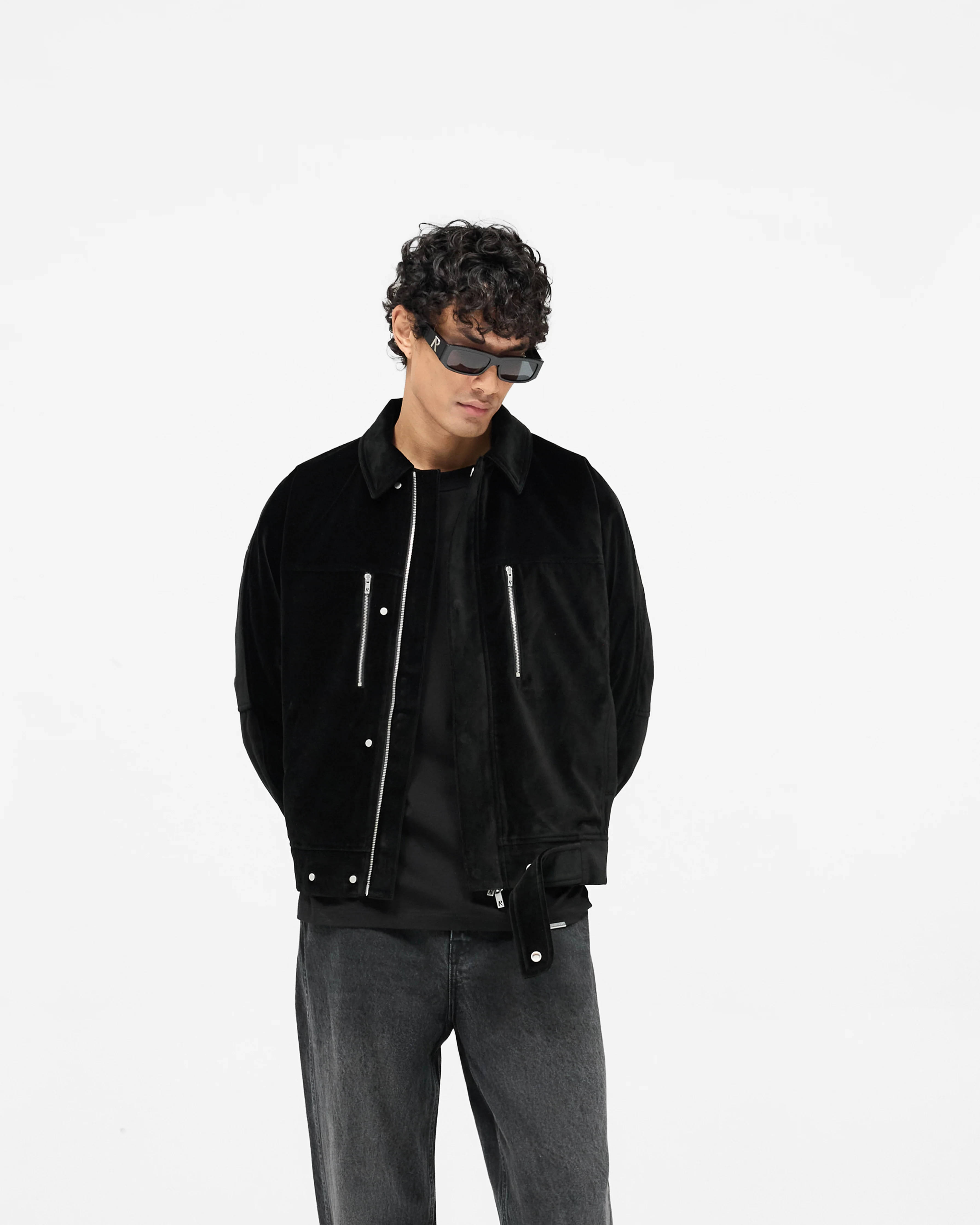 Bordeaux Brushed Jacket - Black - Image 4