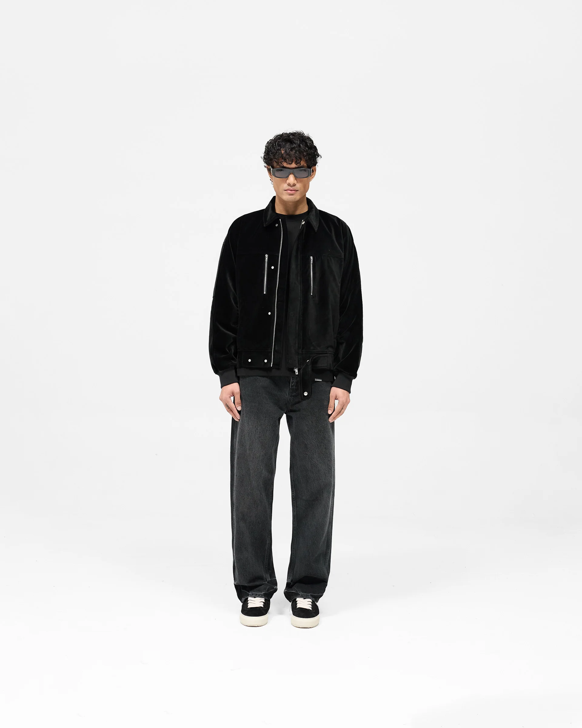 Bordeaux Brushed Jacket - Black - Image 7