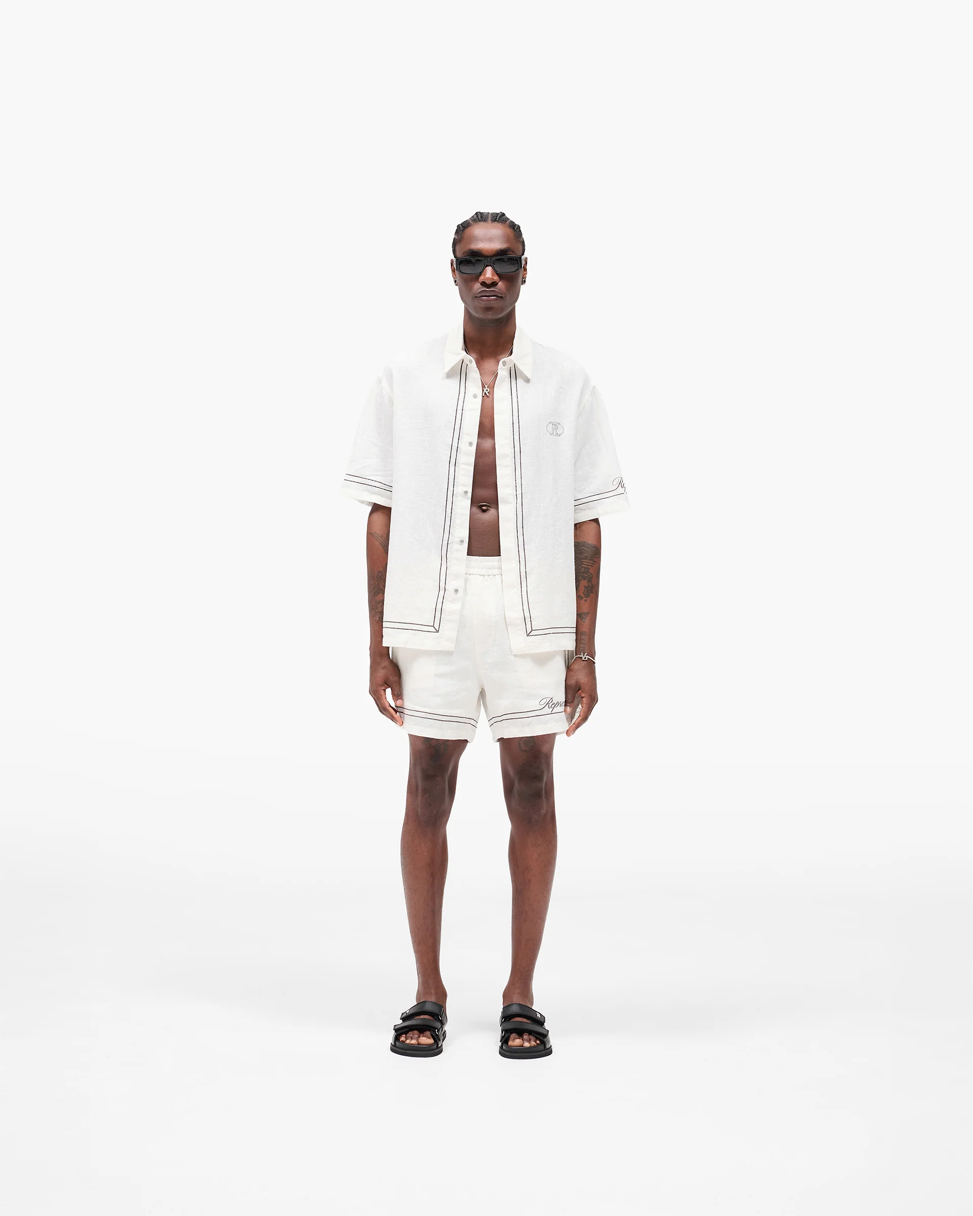 Border Shirt - Whisper White - Image 6