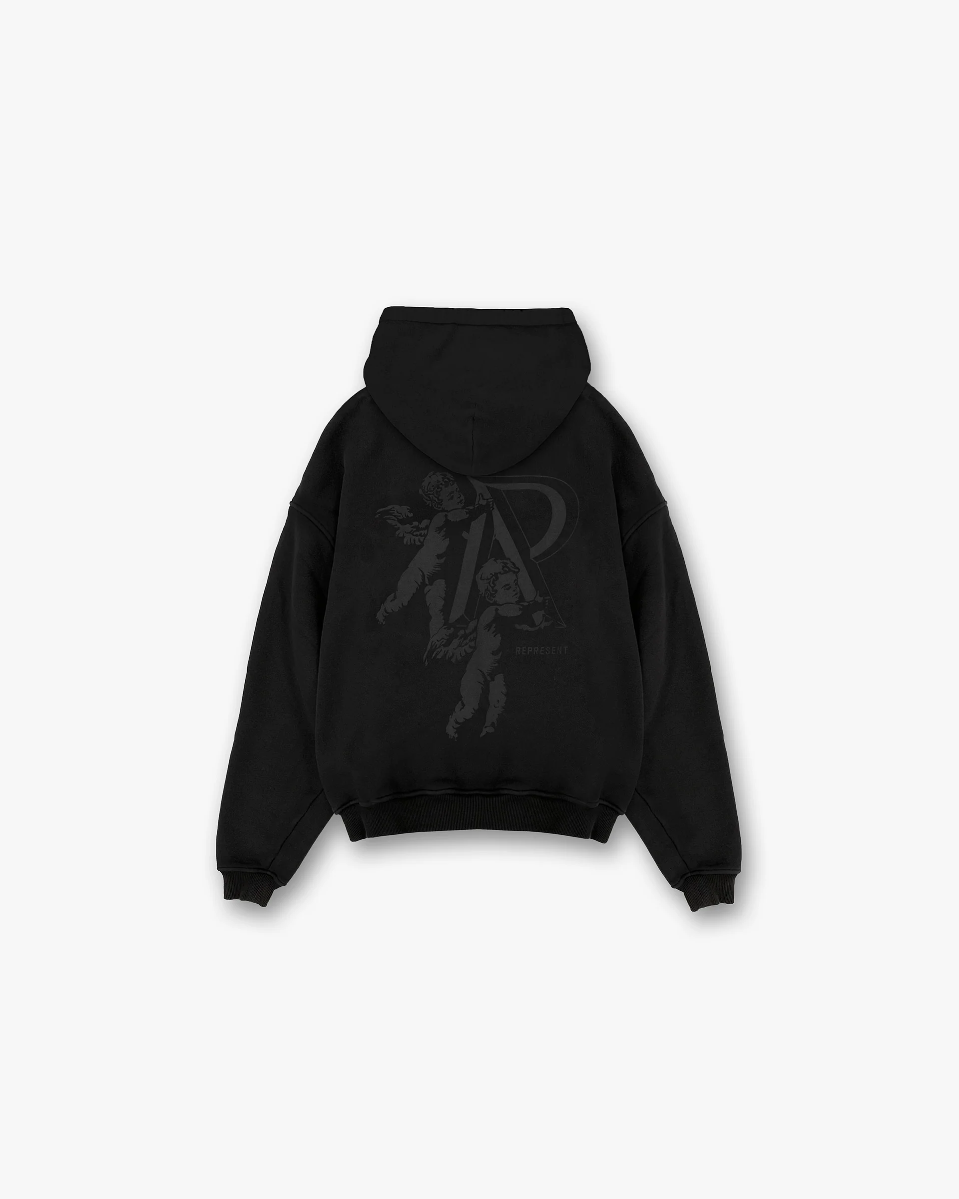 Cherub Initial Hoodie - Black - Image 2