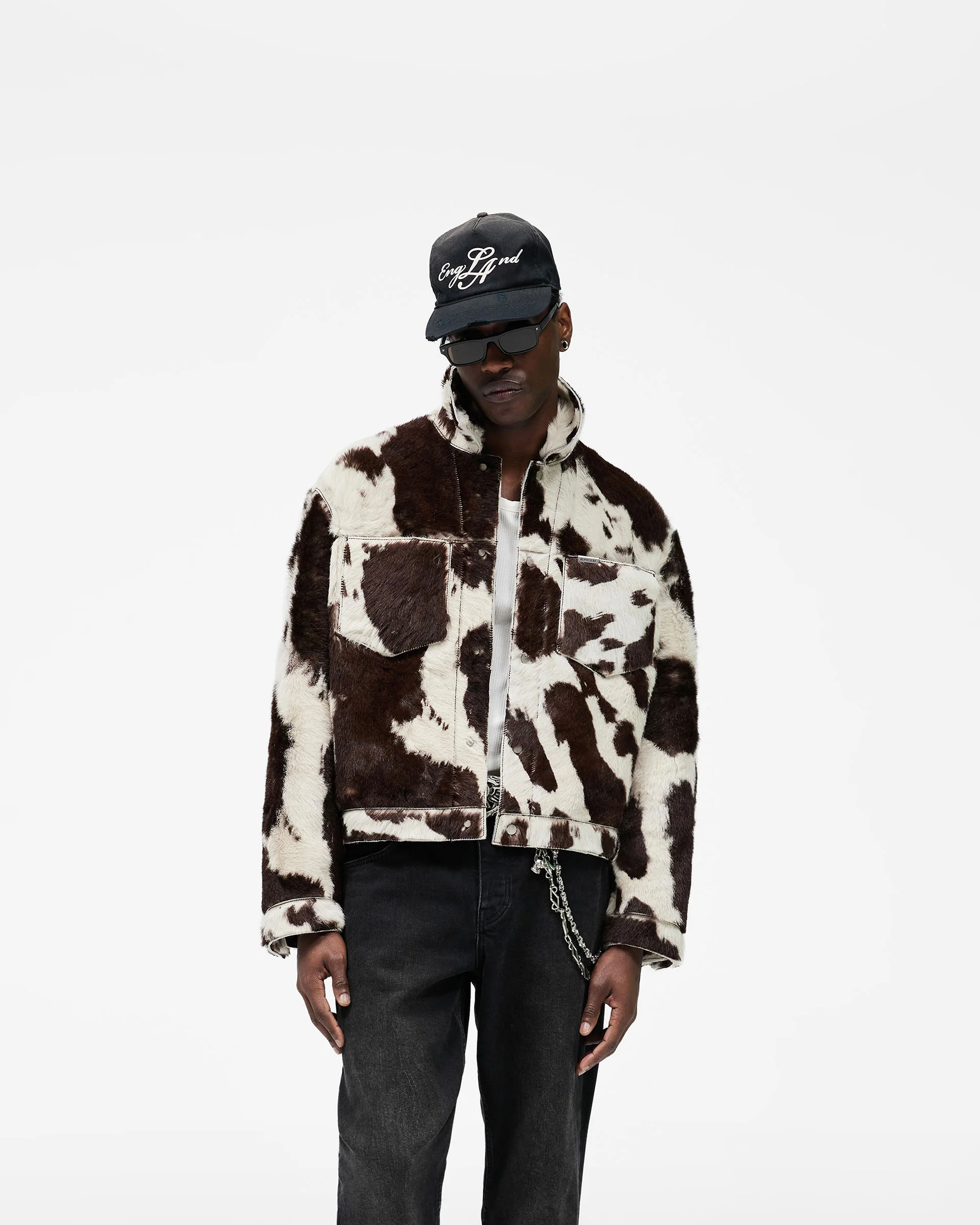 Cowhide Trucker Jacket - Multi - Image 3
