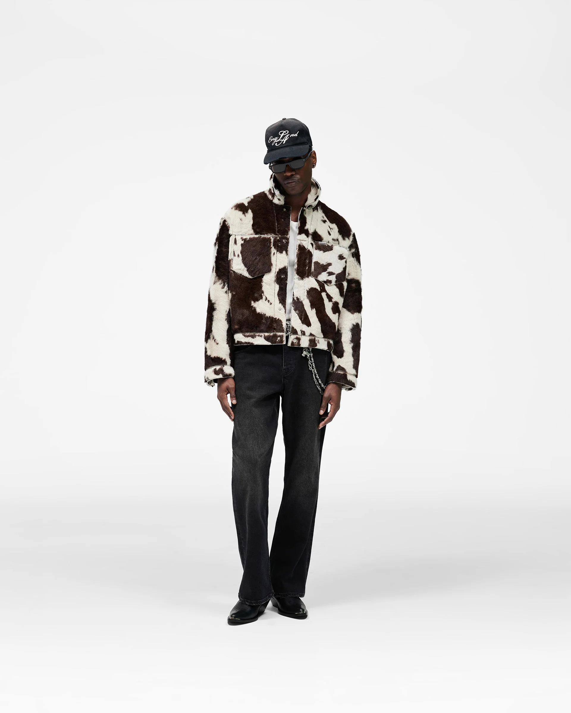 Cowhide Trucker Jacket - Multi - Image 6