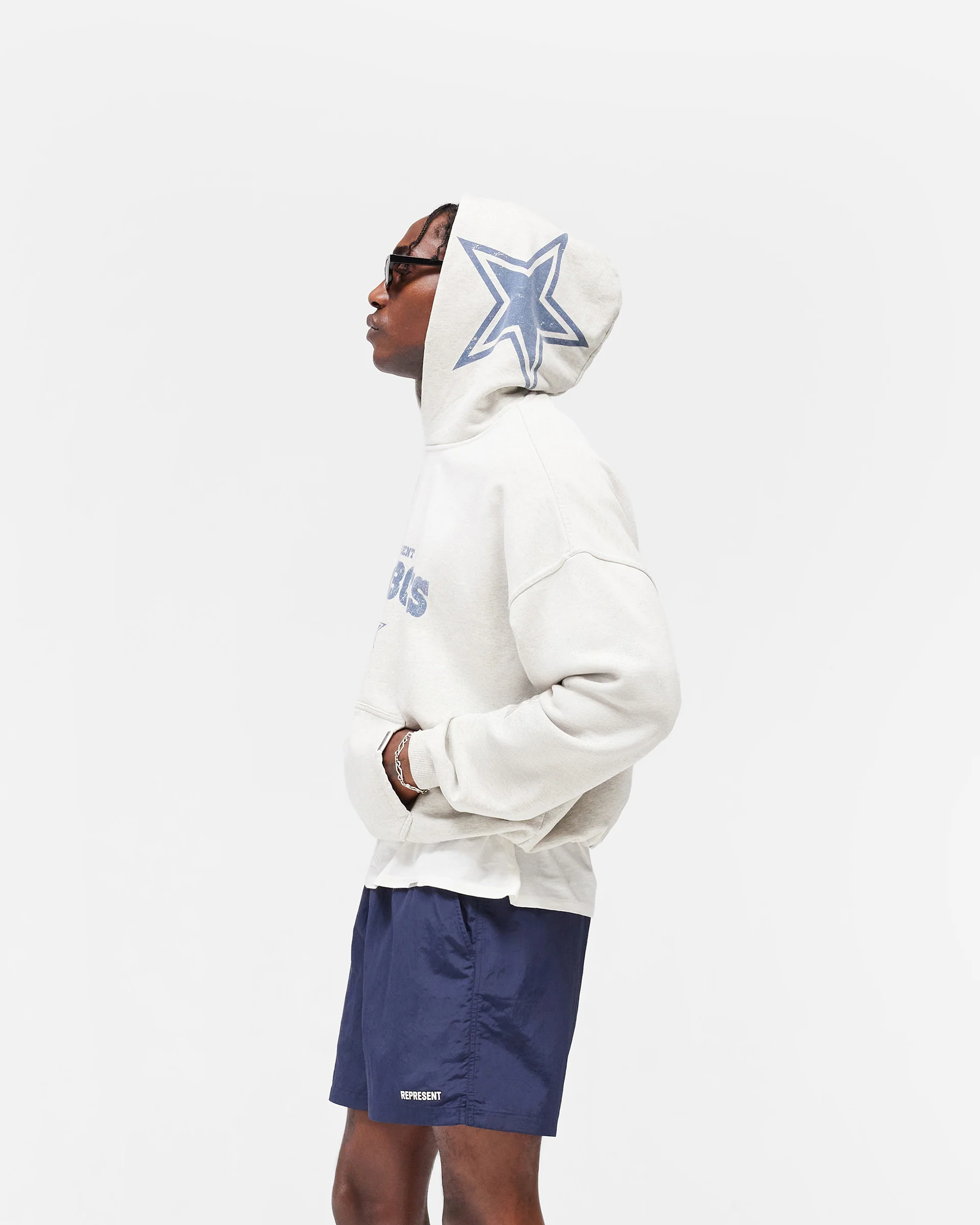 Dallas Cowboys x Represent Hoodie - Cream Marl - Image 4