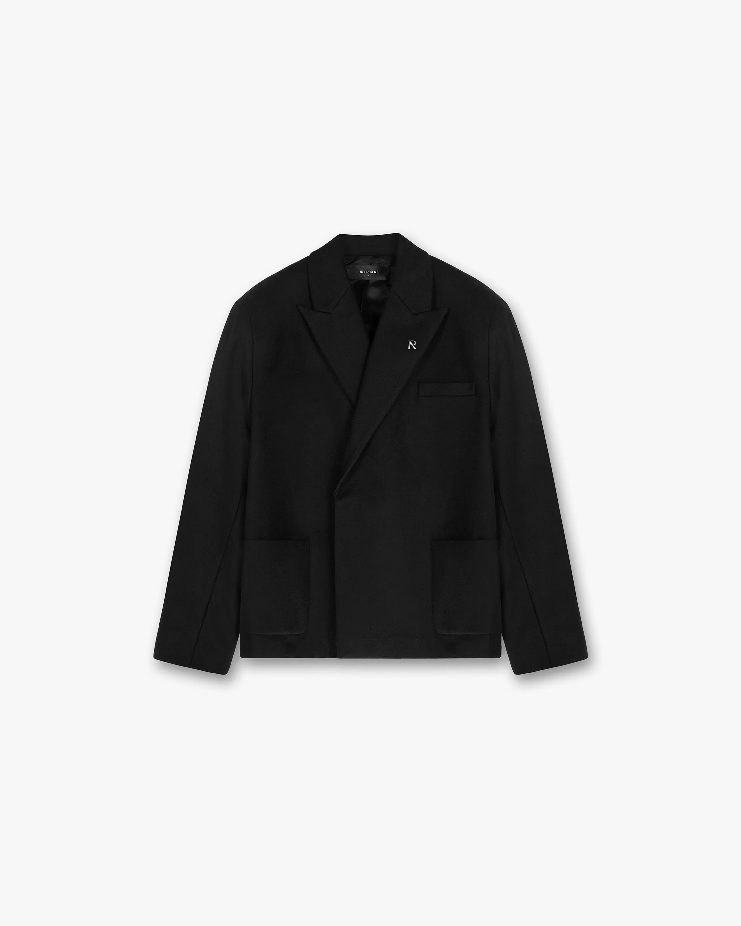 Double Breasted Blazer - Jet Black