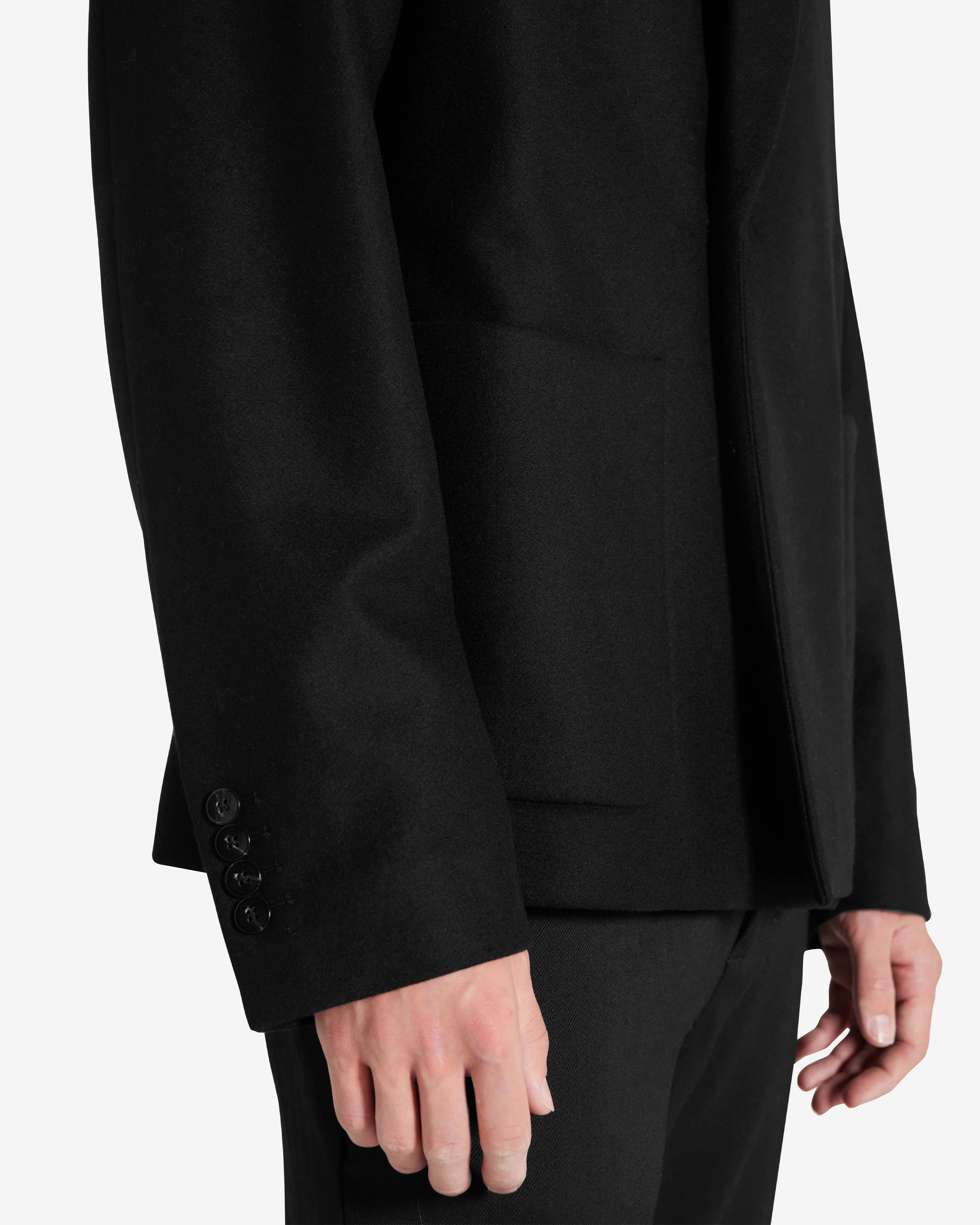Double Breasted Blazer - Jet Black - Image 6