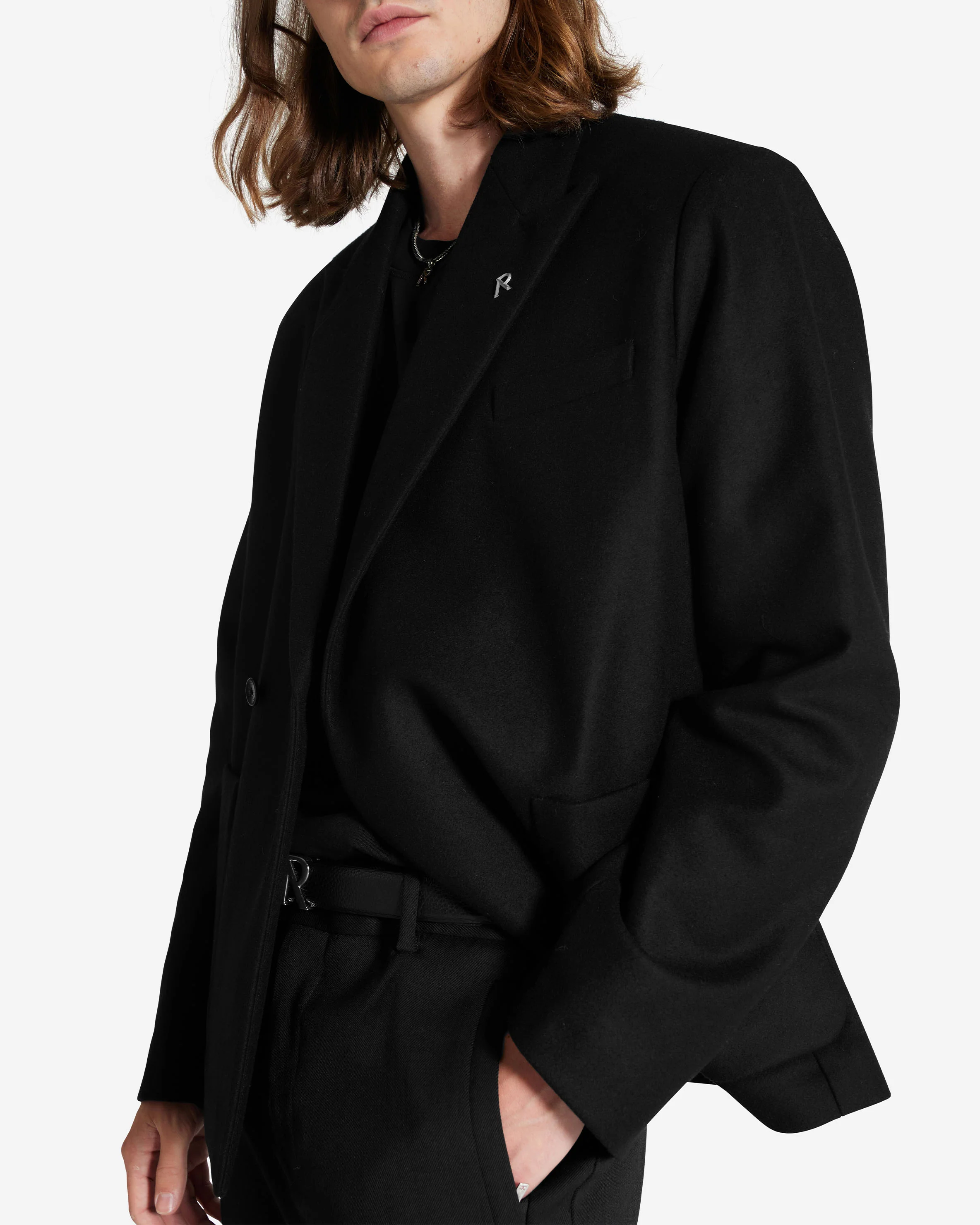 Double Breasted Blazer - Jet Black - Image 8