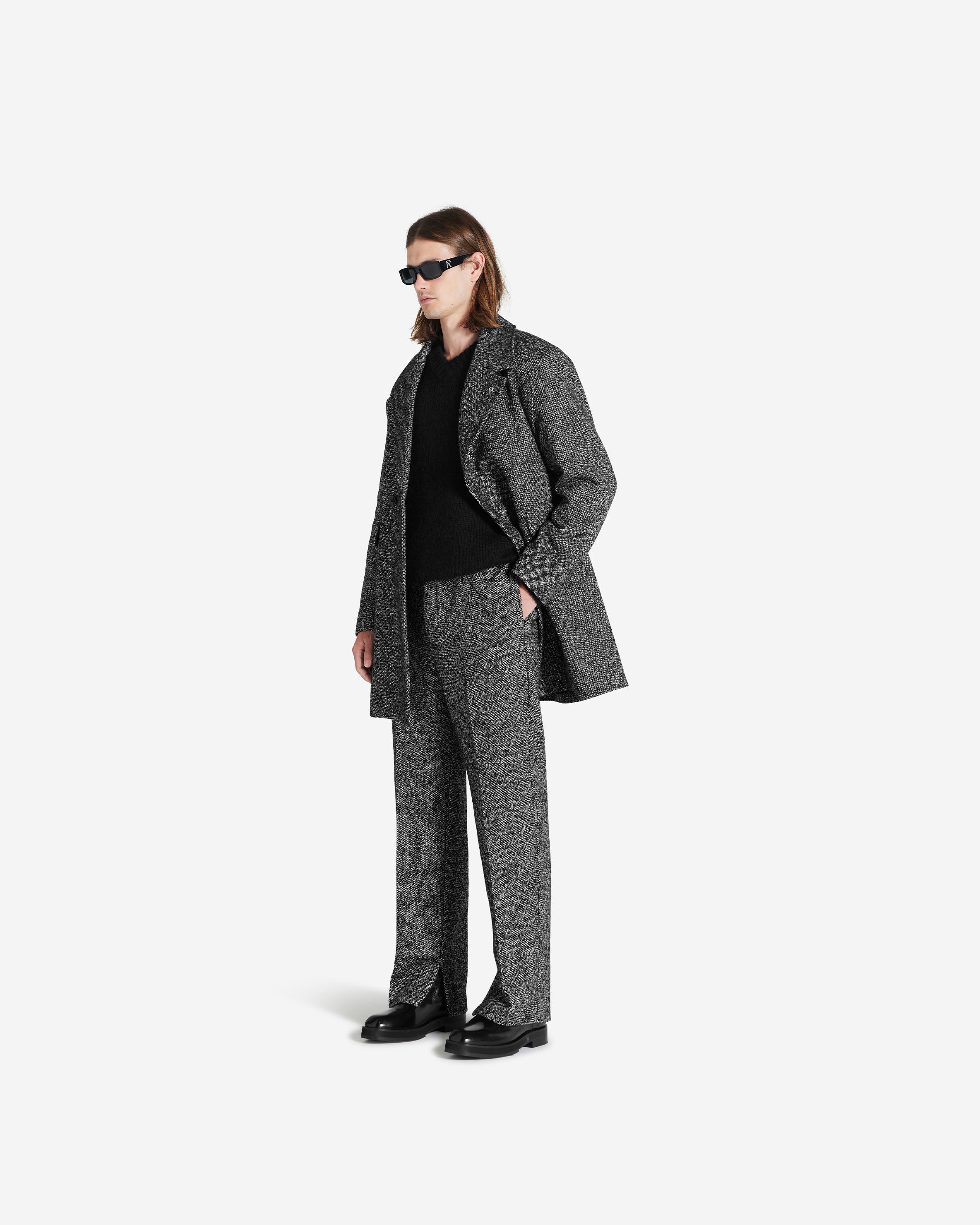 Double Breasted Overcoat - Marble - Image 11