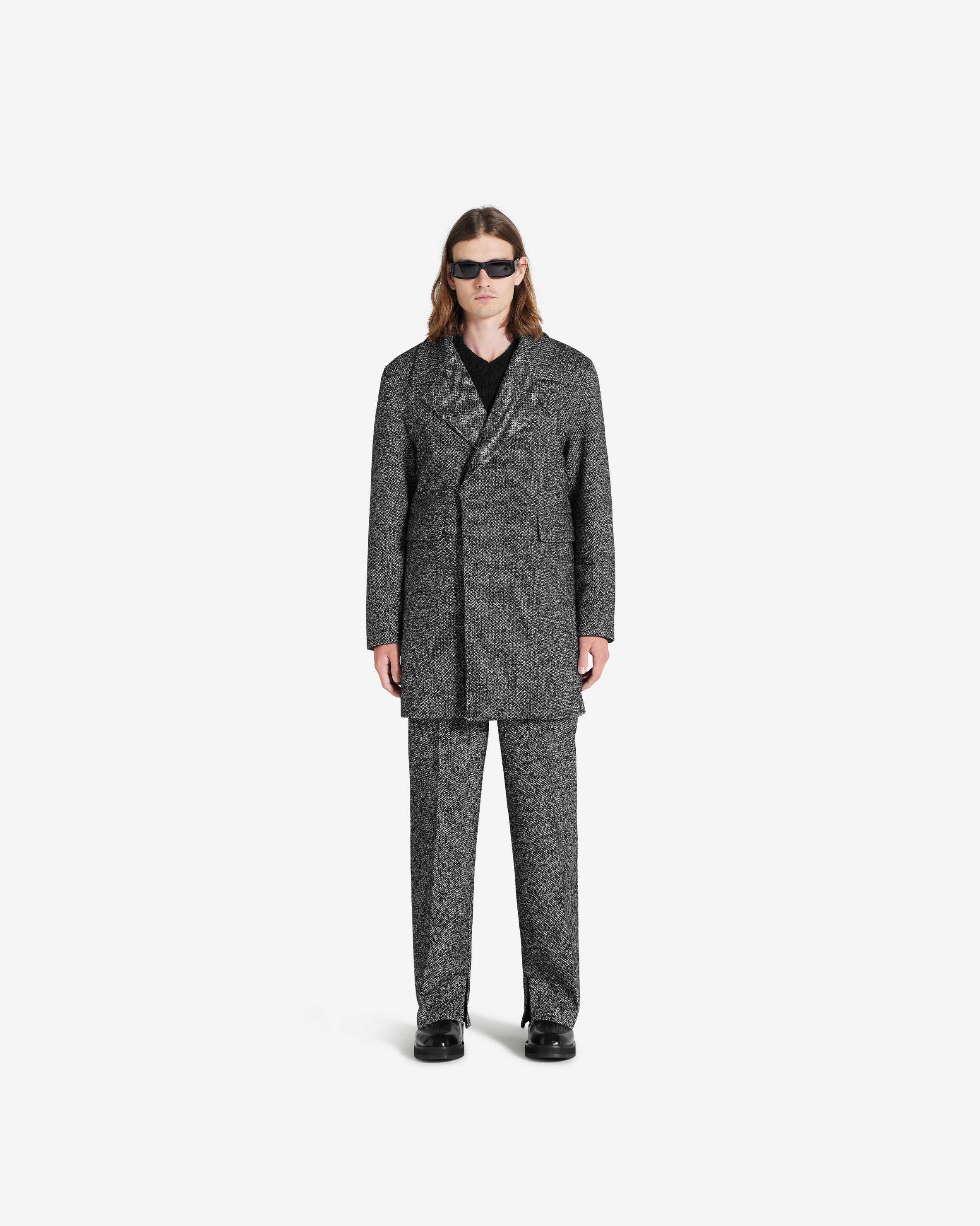 Double Breasted Overcoat - Marble - Image 8