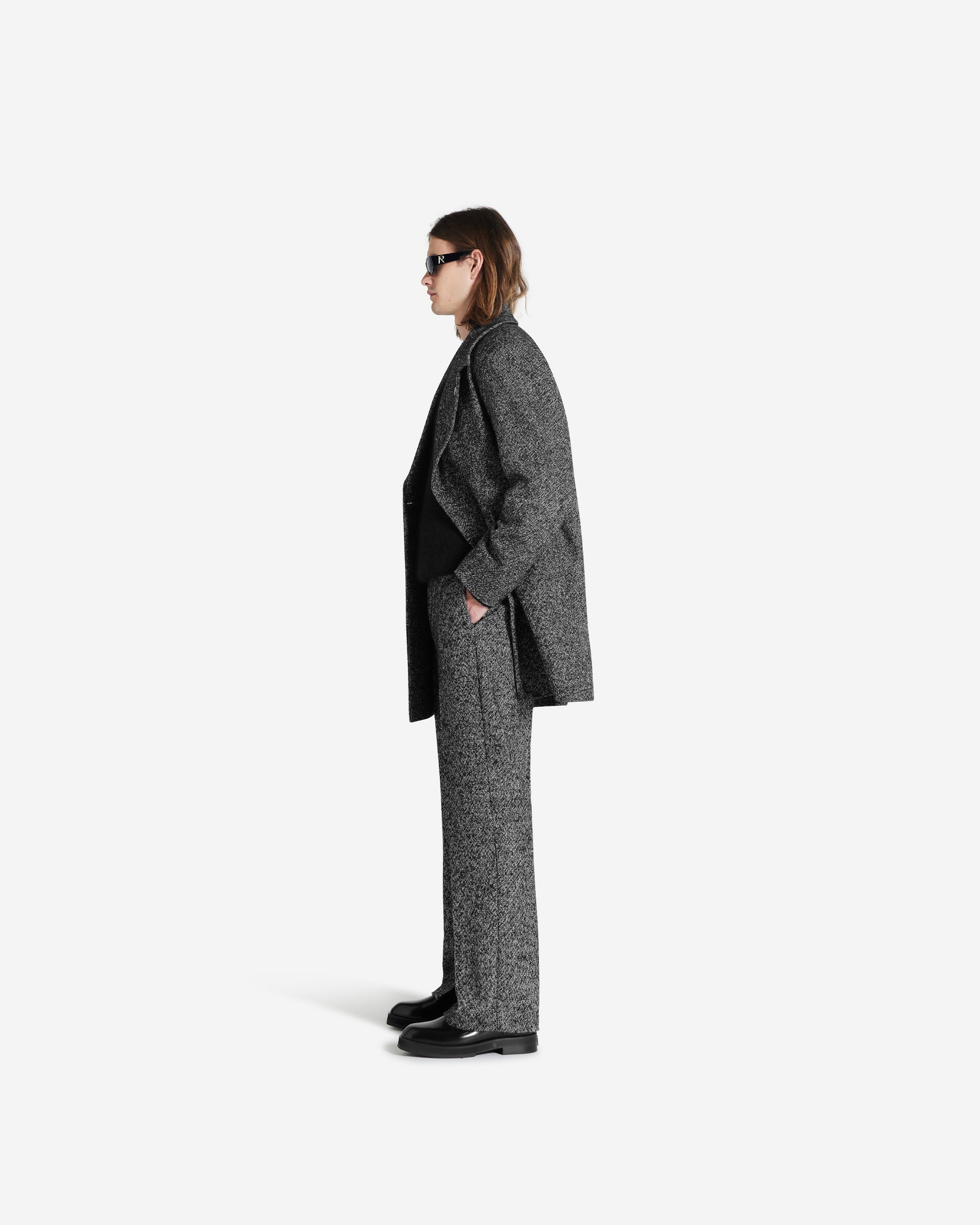 Double Breasted Overcoat - Marble - Image 9