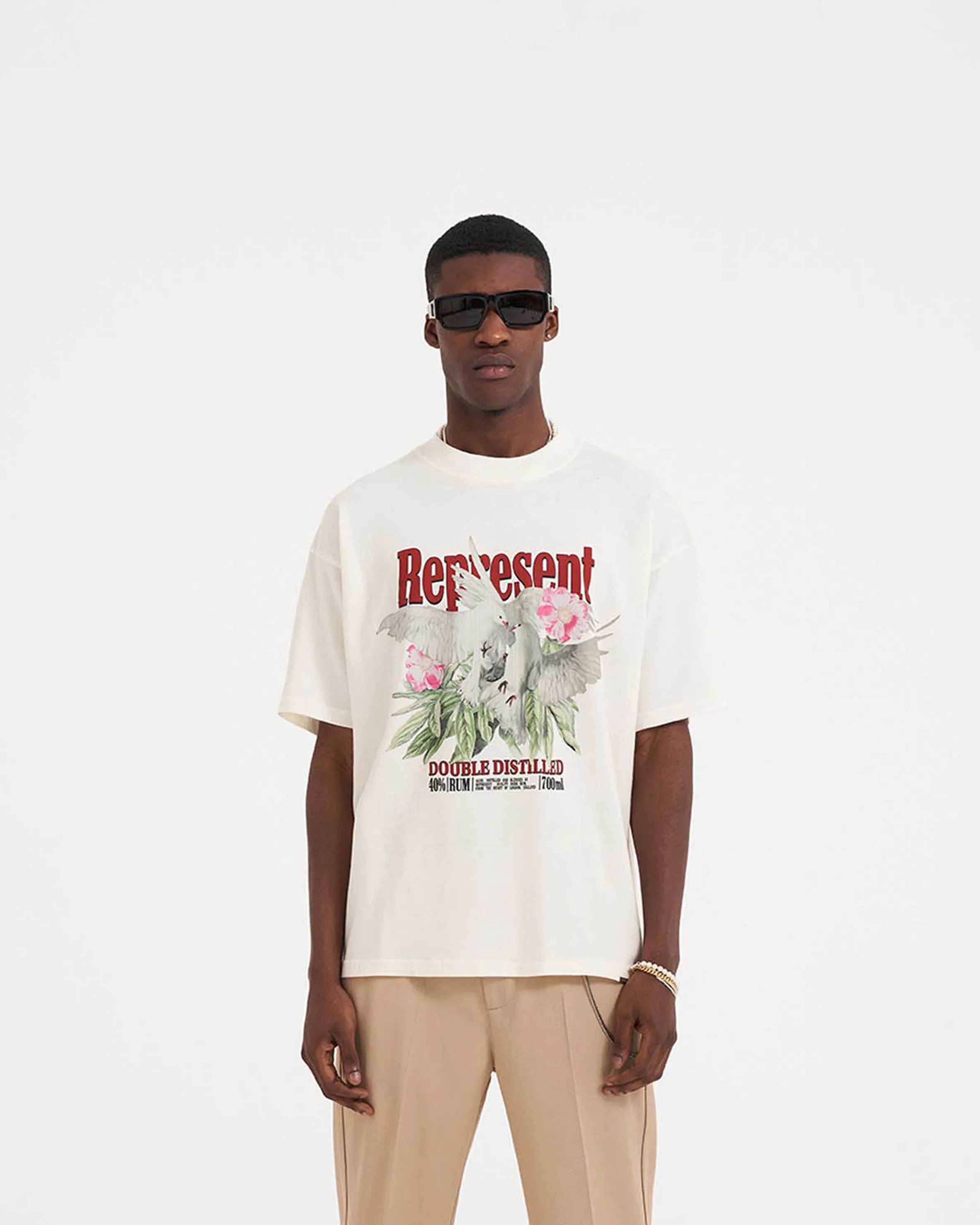 Double Distilled T-Shirt - Flat White - Image 2