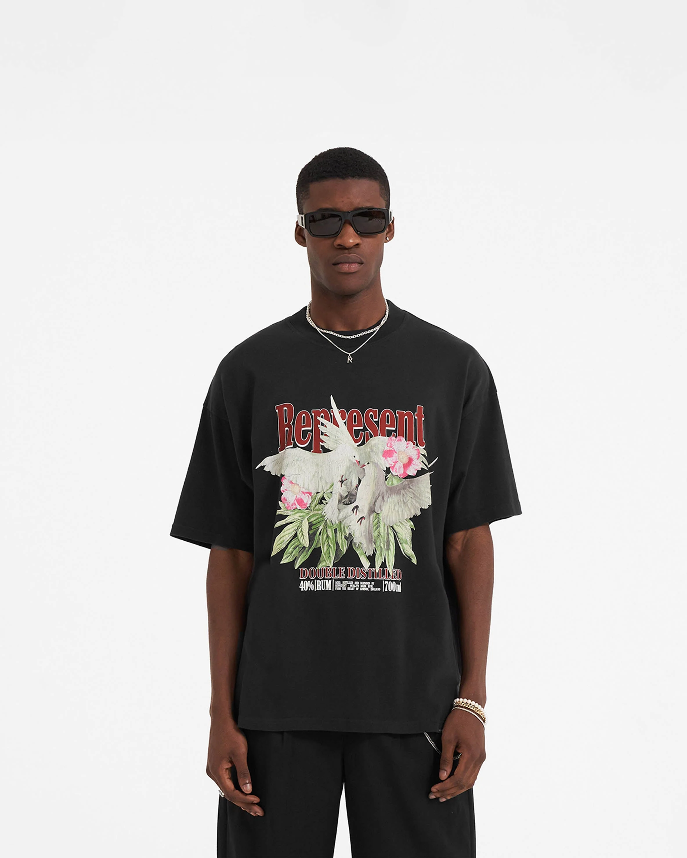 Double Distilled T-Shirt - Off Black - Image 3
