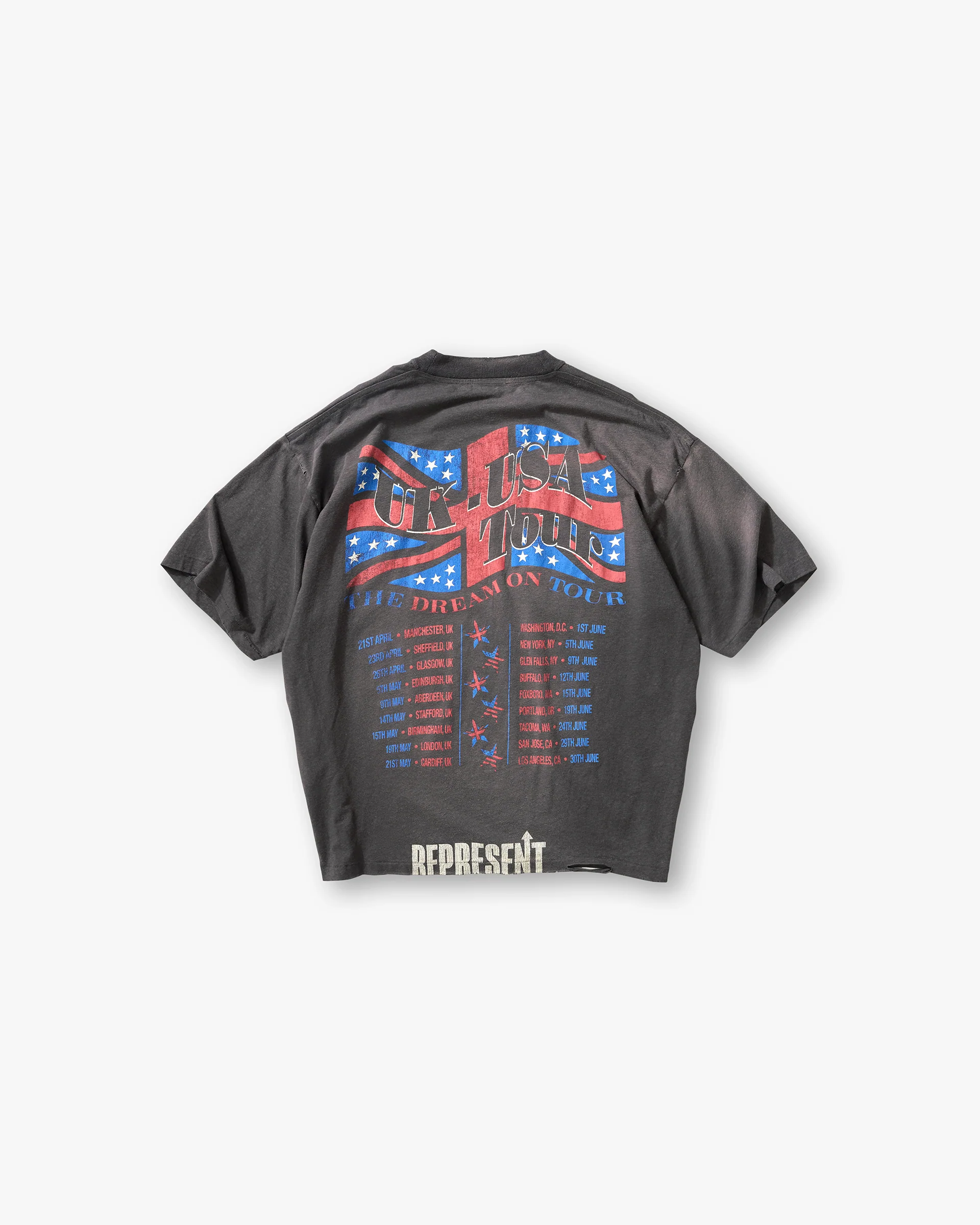 Dream On Tour T-Shirt - Sun Fade Grey - Image 2