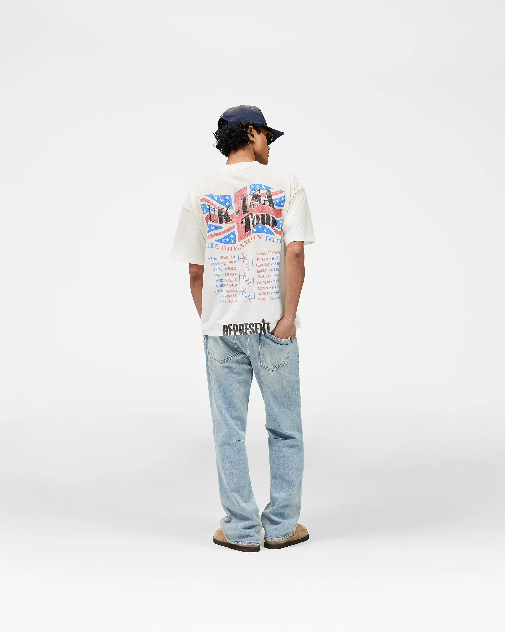 Dream On Tour T-Shirt - Washed Ecru - Image 10