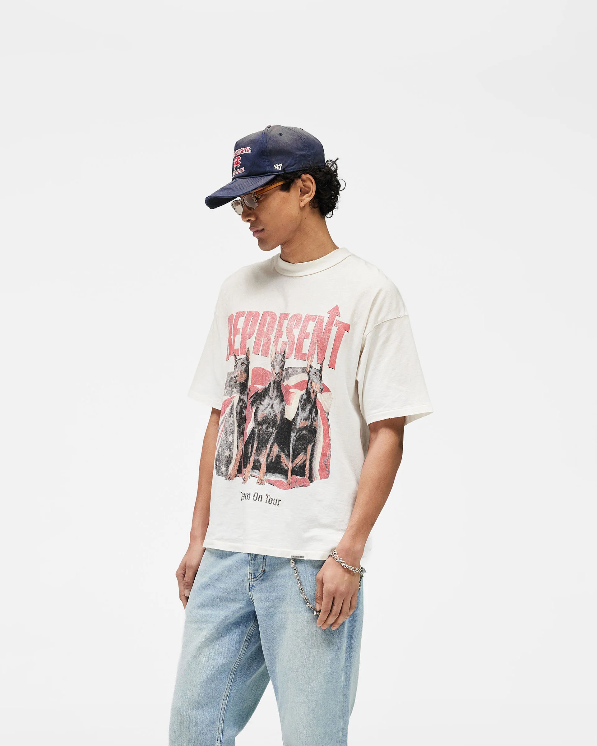 Dream On Tour T-Shirt - Washed Ecru - Image 5